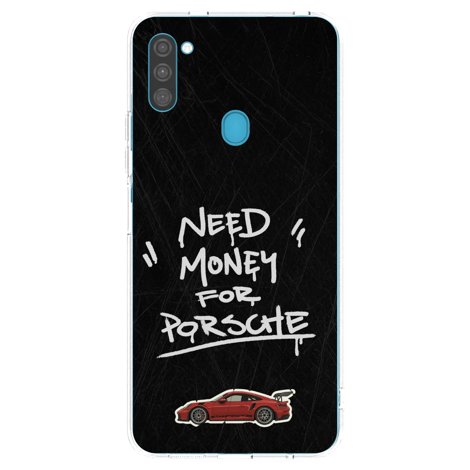 Picasee silikonový průhledný obal pro Samsung Galaxy M11 - Dark Racer