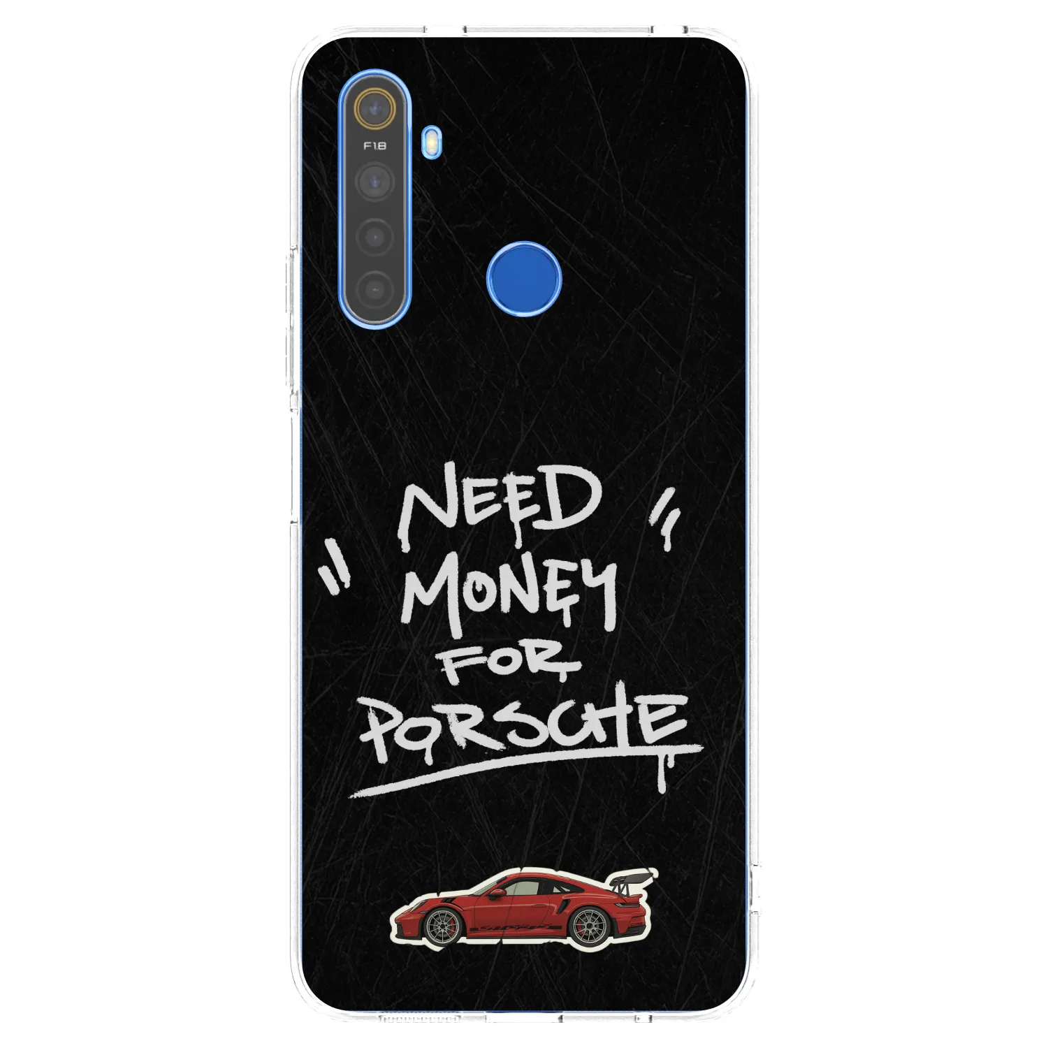 Picasee silikonový průhledný obal pro Realme 5 - Dark Racer