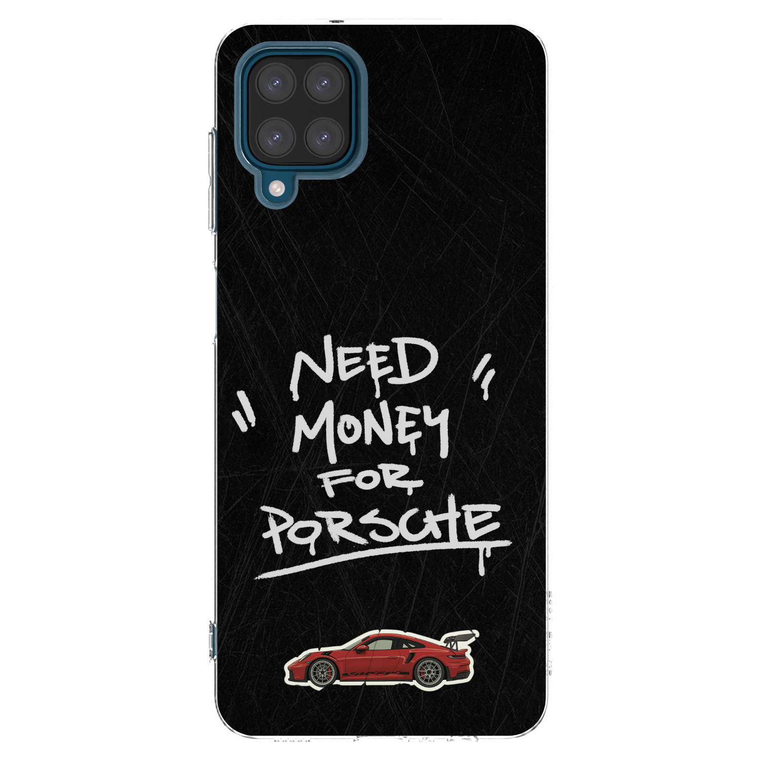 Picasee silikonový průhledný obal pro Samsung Galaxy A12 A125F - Dark Racer