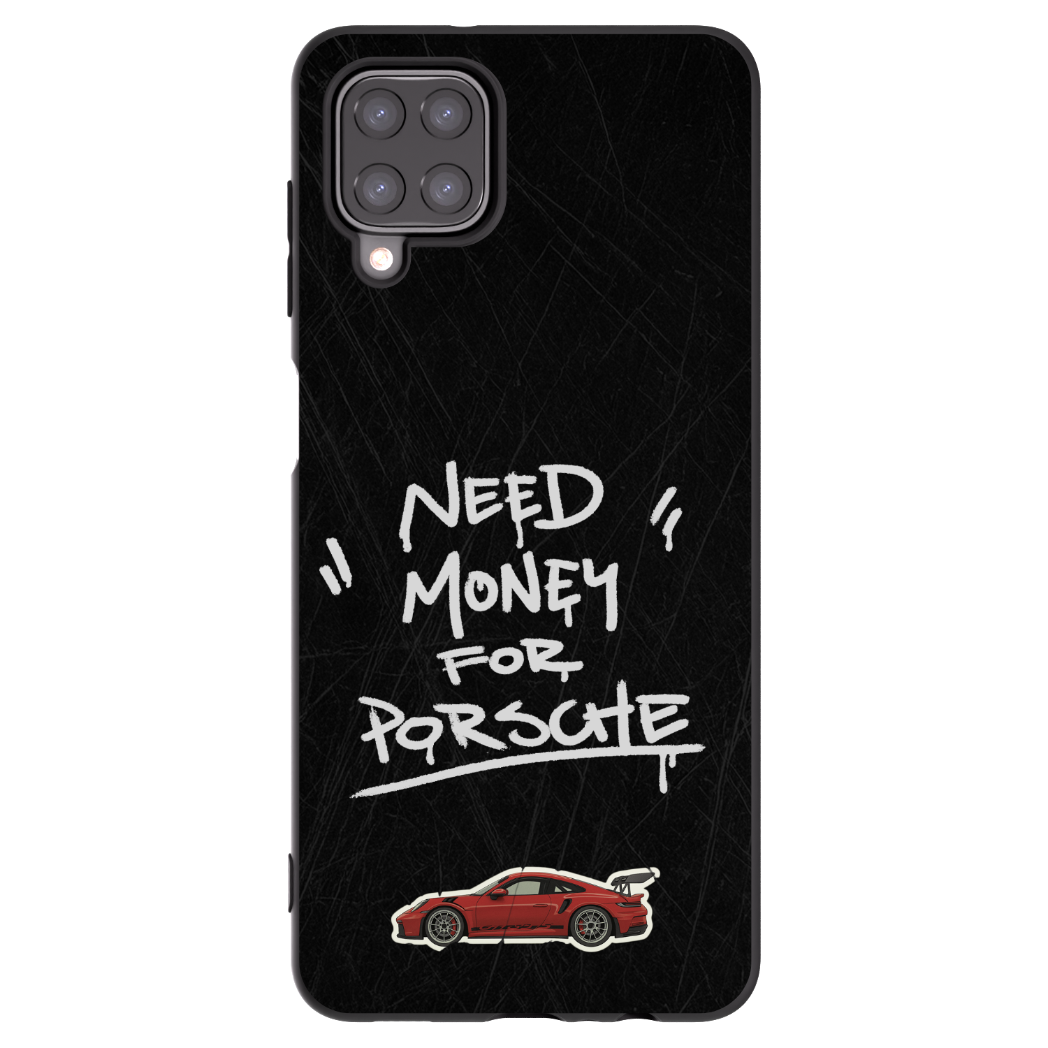 Picasee silikonový černý obal pro Samsung Galaxy A12 A125F - Dark Racer