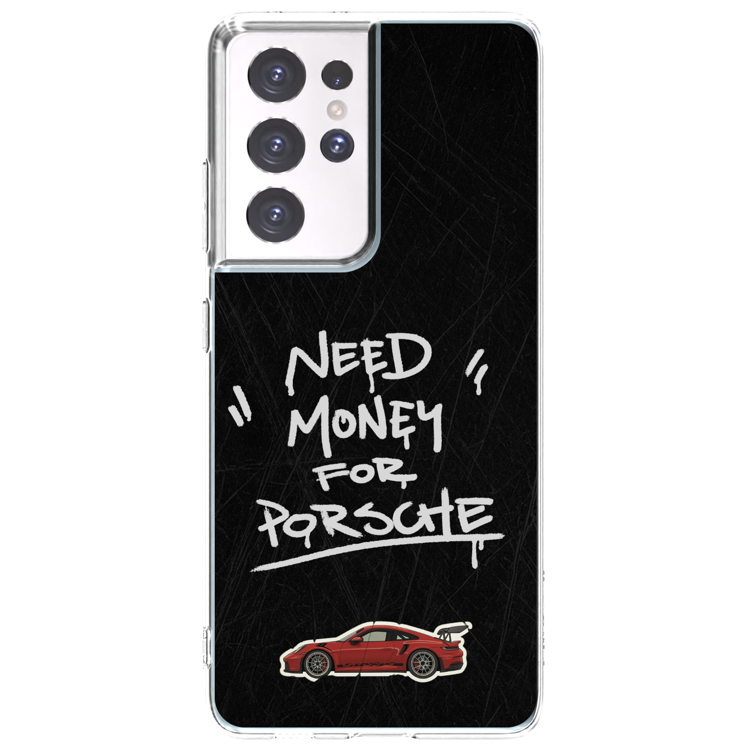 Picasee silikonový průhledný obal pro Samsung Galaxy S21 Ultra 5G G998B - Dark Racer