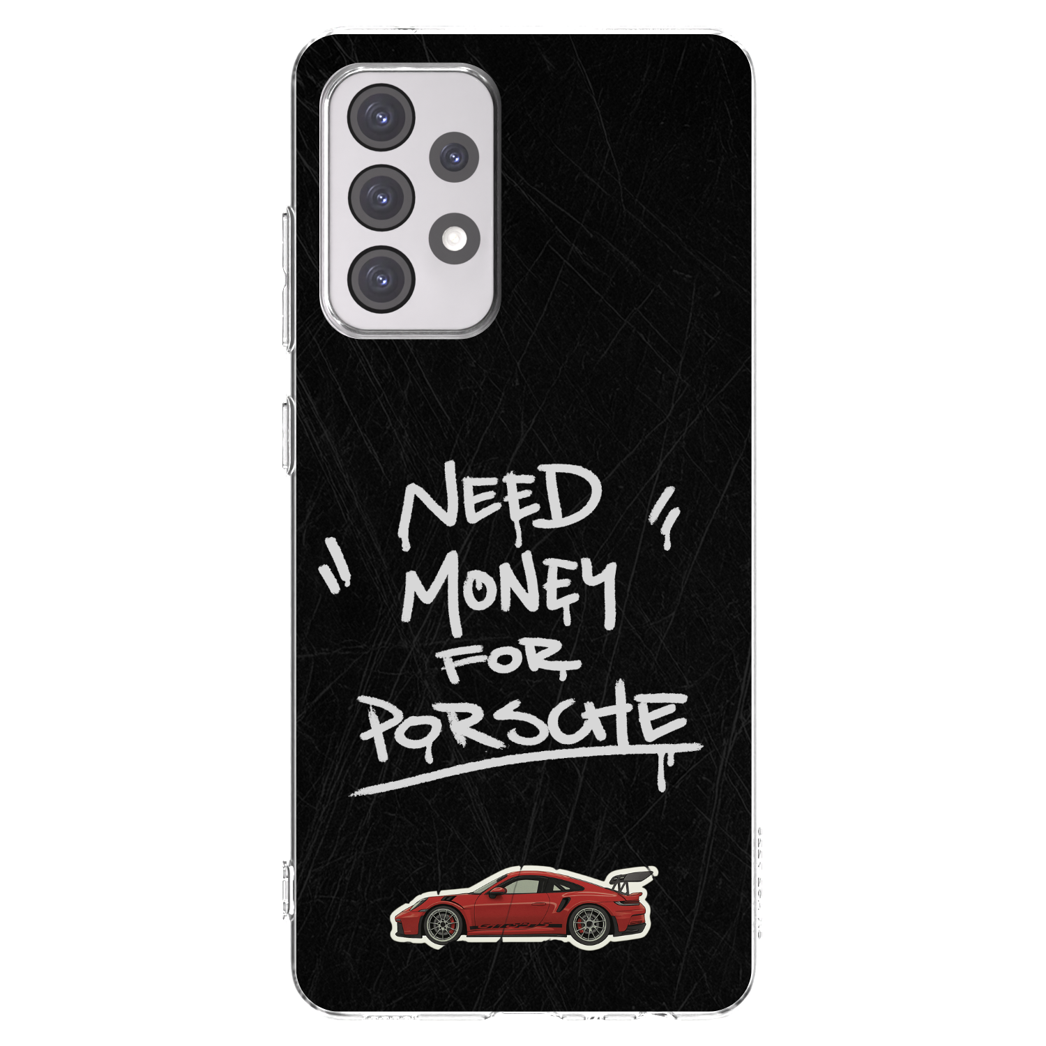 Picasee silikonový průhledný obal pro Samsung Galaxy A52 5G A525F - Dark Racer