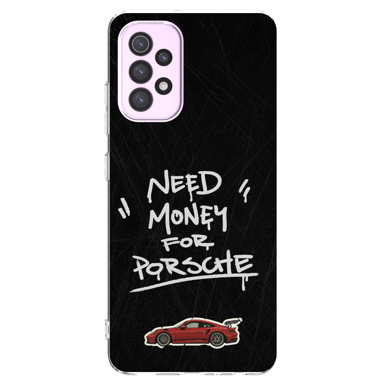 Picasee silikonový průhledný obal pro Samsung Galaxy A32 5G A326B - Dark Racer