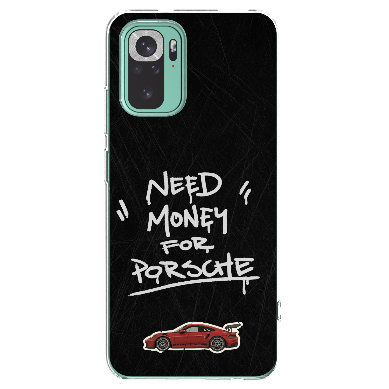 Picasee silikonový průhledný obal pro Xiaomi Redmi Note 10 Pro - Dark Racer