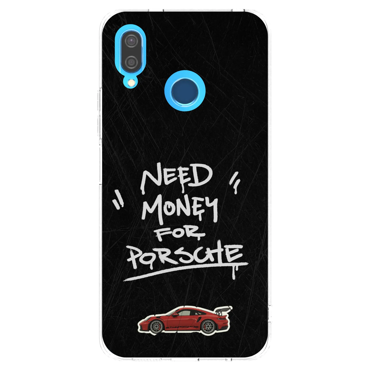 Picasee silikonový průhledný obal pro Huawei P20 Lite - Dark Racer