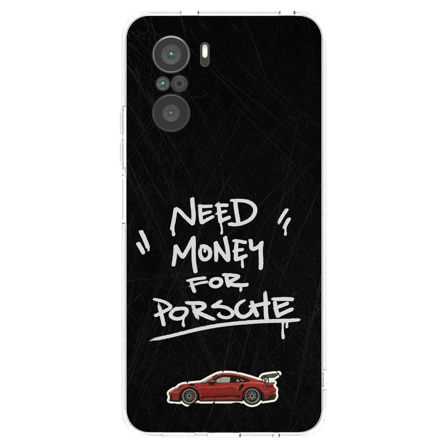 Picasee silikonový průhledný obal pro Xiaomi Poco F3 - Dark Racer