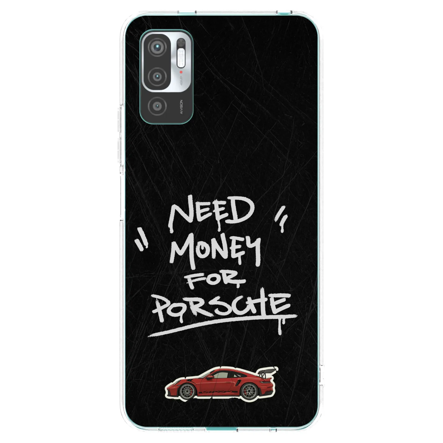 Picasee silikonový průhledný obal pro Xiaomi Redmi Note 10 5G - Dark Racer