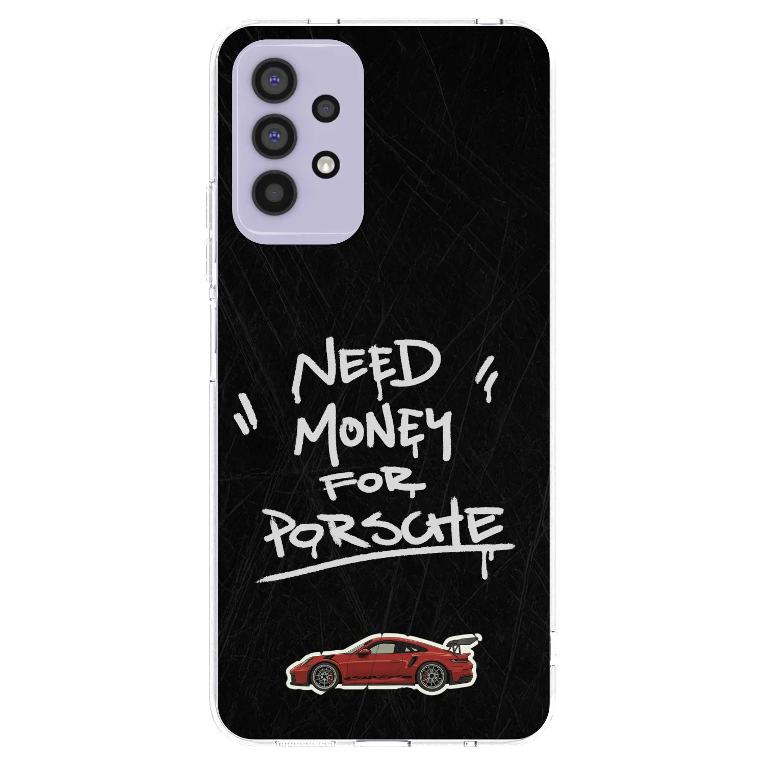 Picasee silikonový průhledný obal pro Samsung Galaxy A32 4G SM-A325F - Dark Racer
