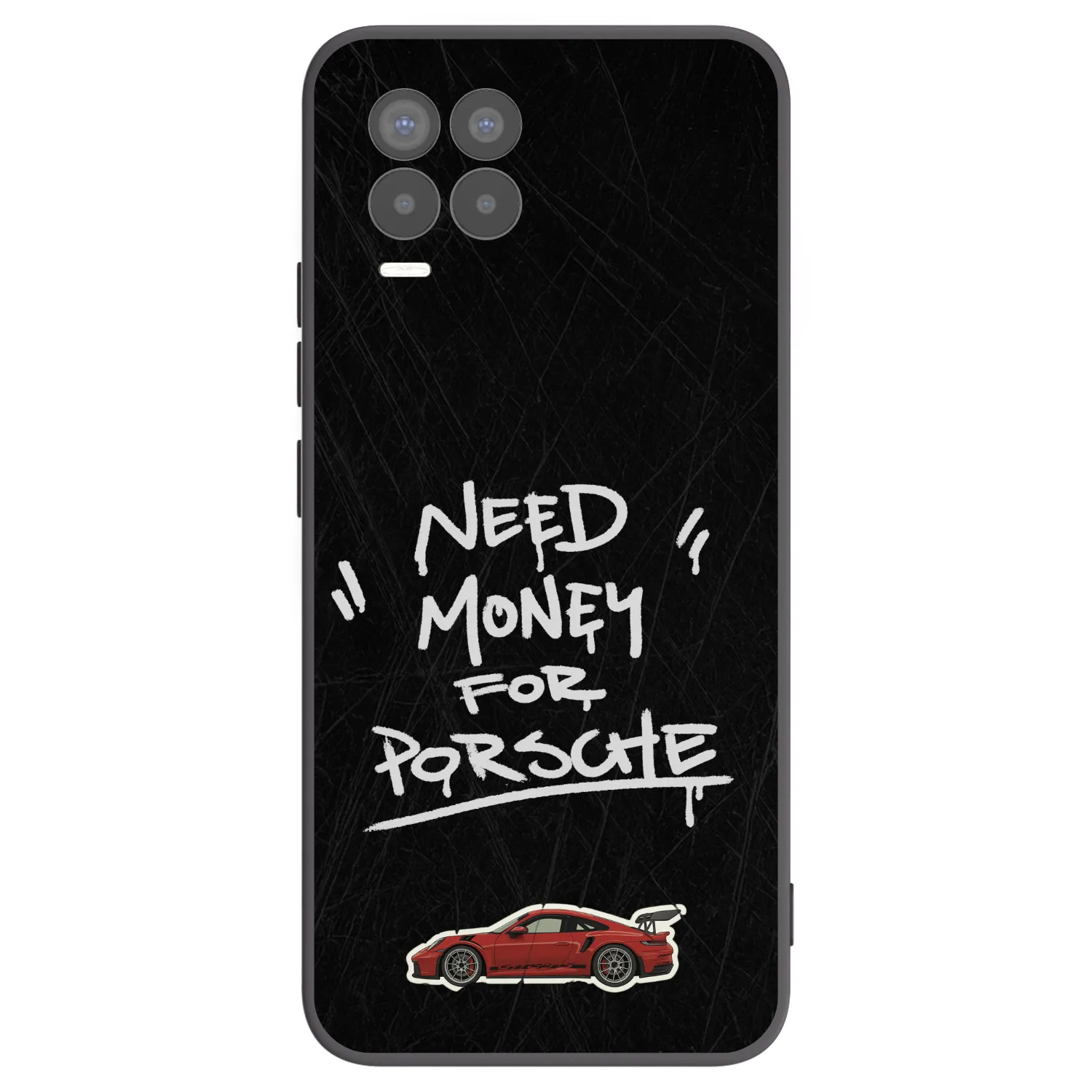 Picasee silikonový černý obal pro Realme 8 4G - Dark Racer