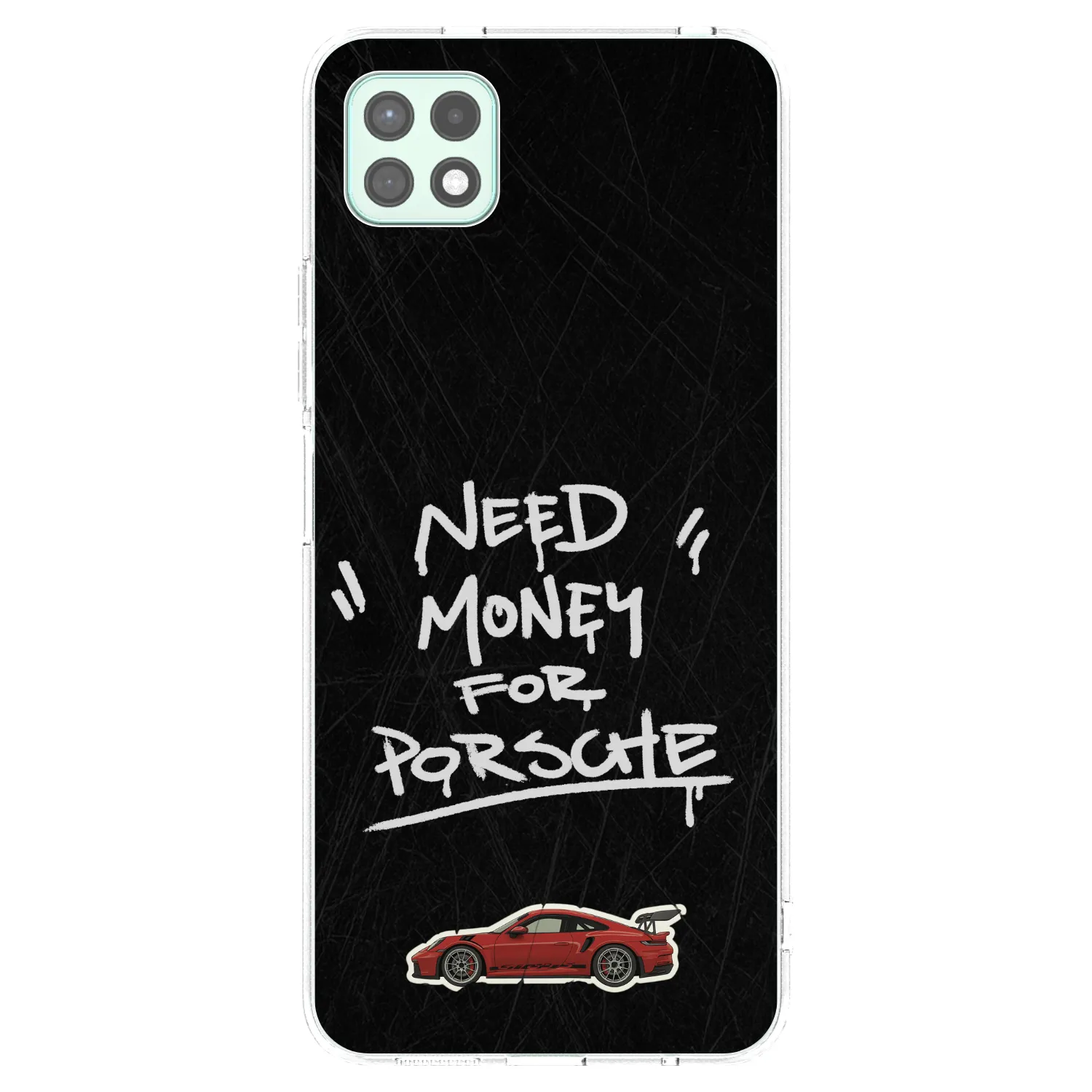 Picasee silikonový průhledný obal pro Samsung Galaxy A22 A226B 5G - Dark Racer