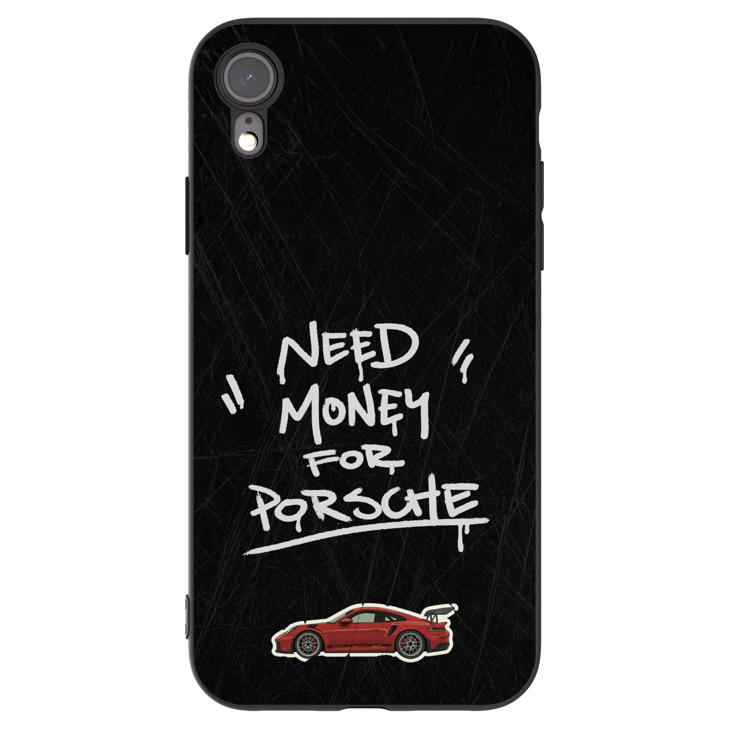 Picasee silikonový černý obal pro Apple iPhone XR - Dark Racer