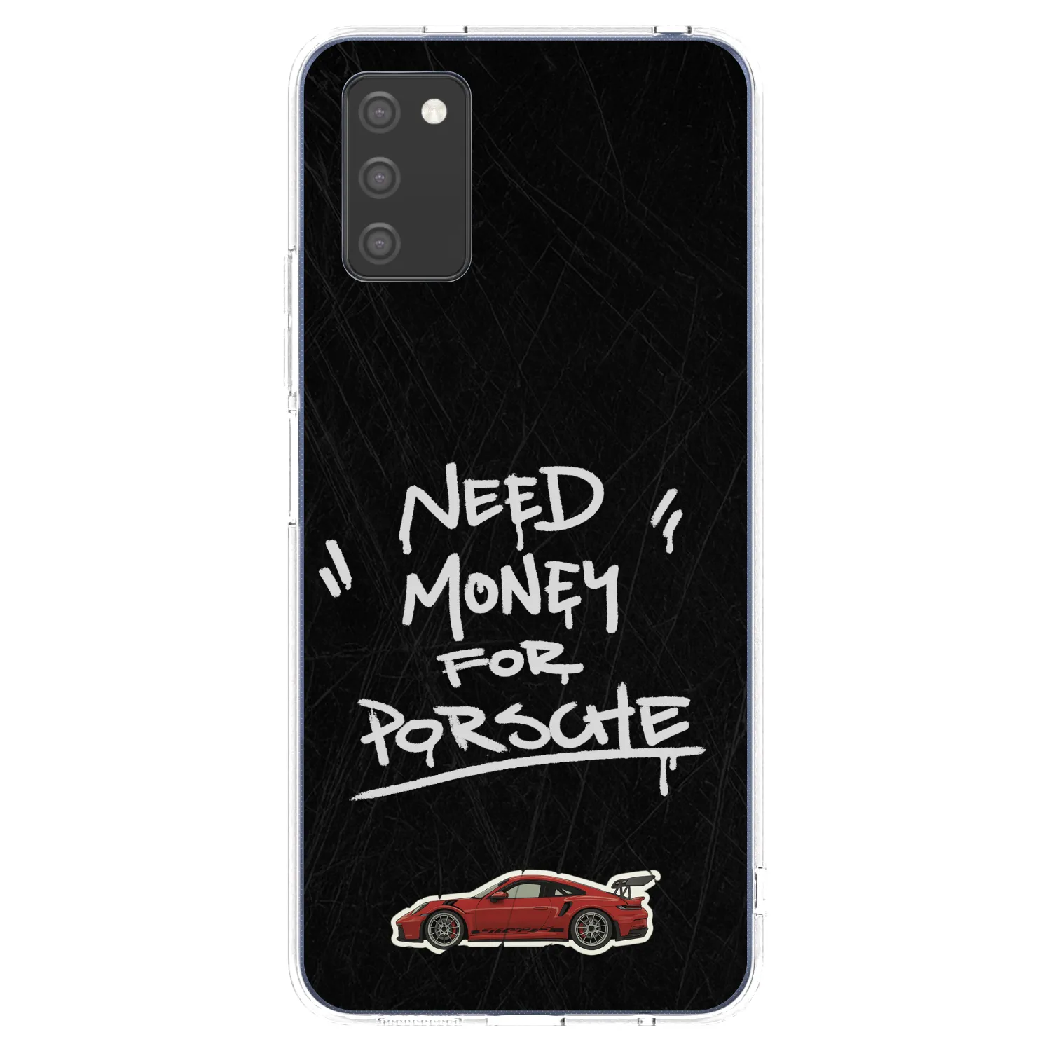 Picasee silikonový průhledný obal pro Samsung Galaxy A02s A025G - Dark Racer