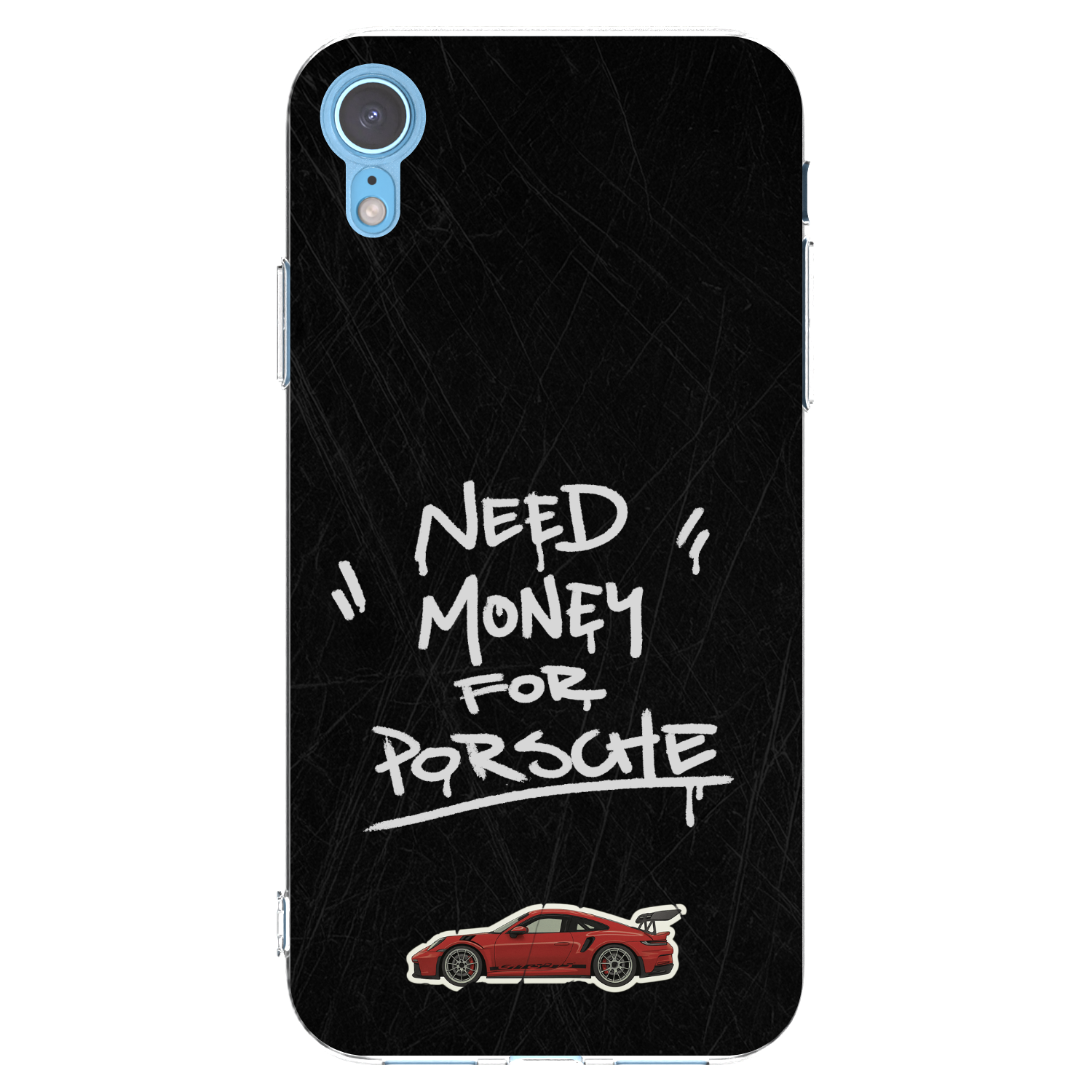 Picasee silikonový průhledný obal pro Apple iPhone XR - Dark Racer