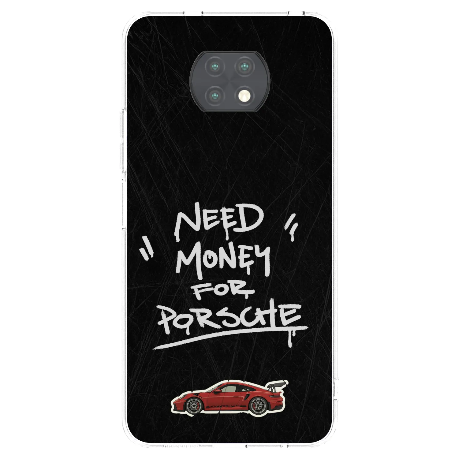 Picasee silikonový průhledný obal pro Xiaomi Redmi Note 9T - Dark Racer
