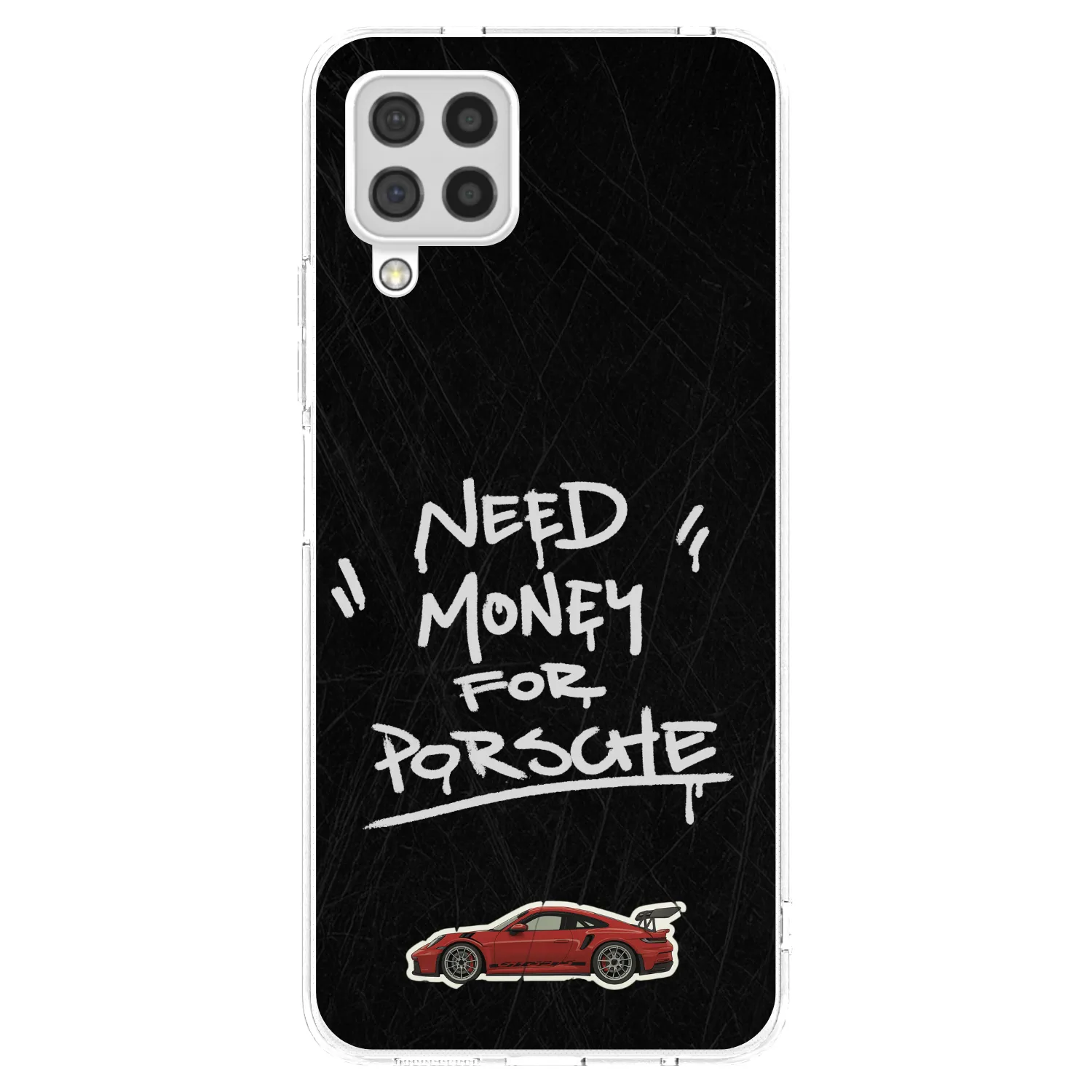 Picasee silikonový průhledný obal pro Samsung Galaxy A22 A225F 4G - Dark Racer