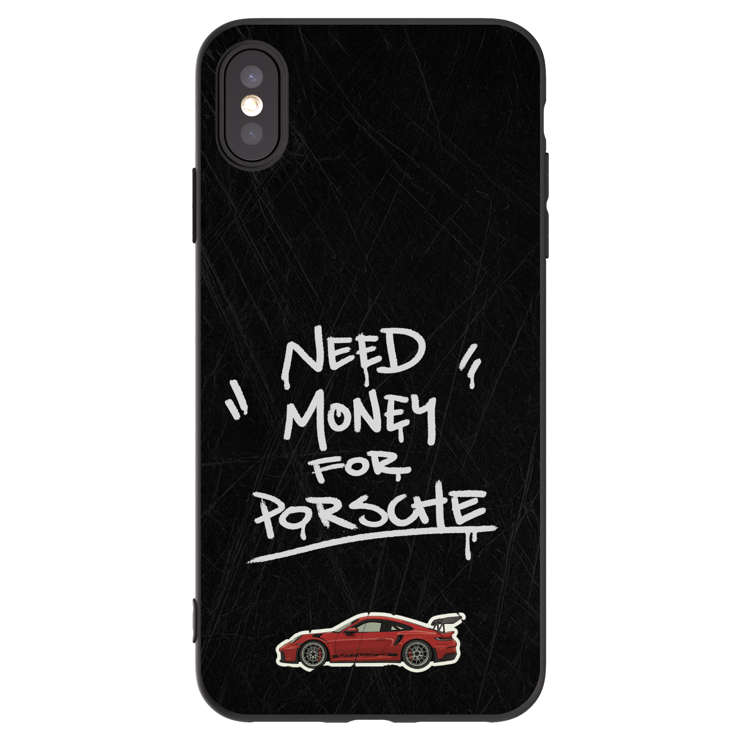 Picasee silikonový černý obal pro Apple iPhone XS Max - Dark Racer