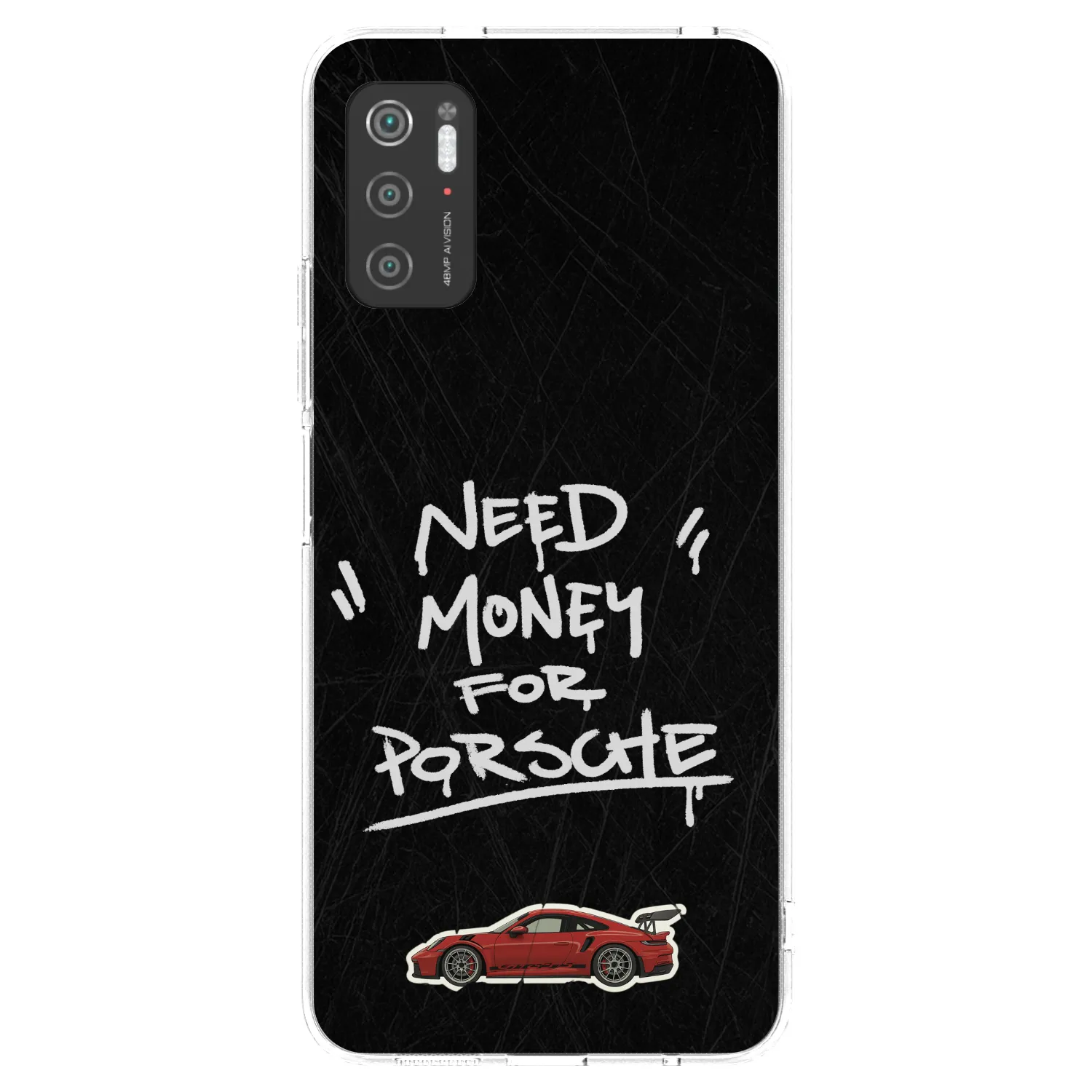 Picasee silikonový průhledný obal pro Xiaomi Poco M3 Pro 5G - Dark Racer