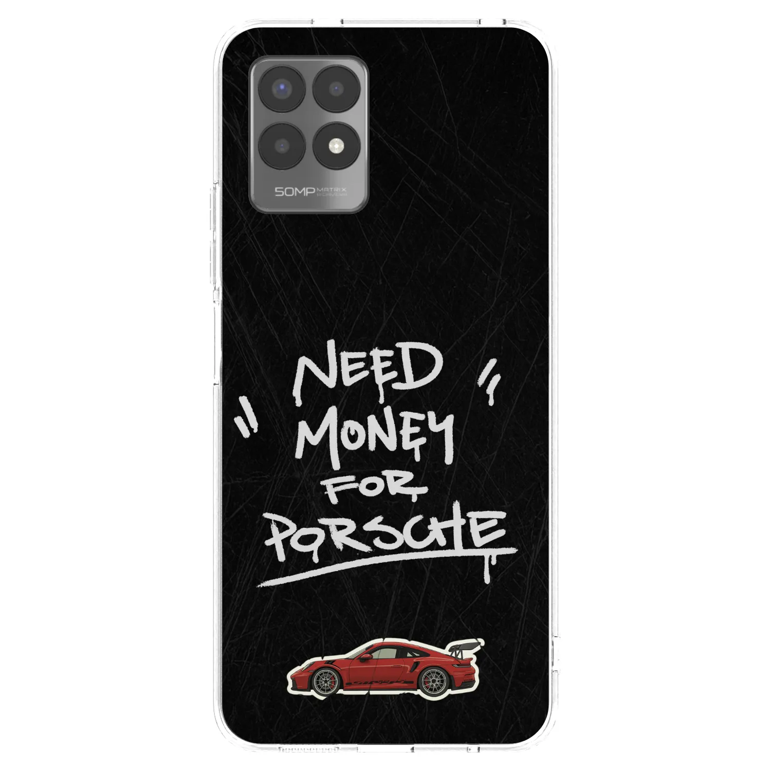 Picasee silikonový průhledný obal pro Realme 8i - Dark Racer