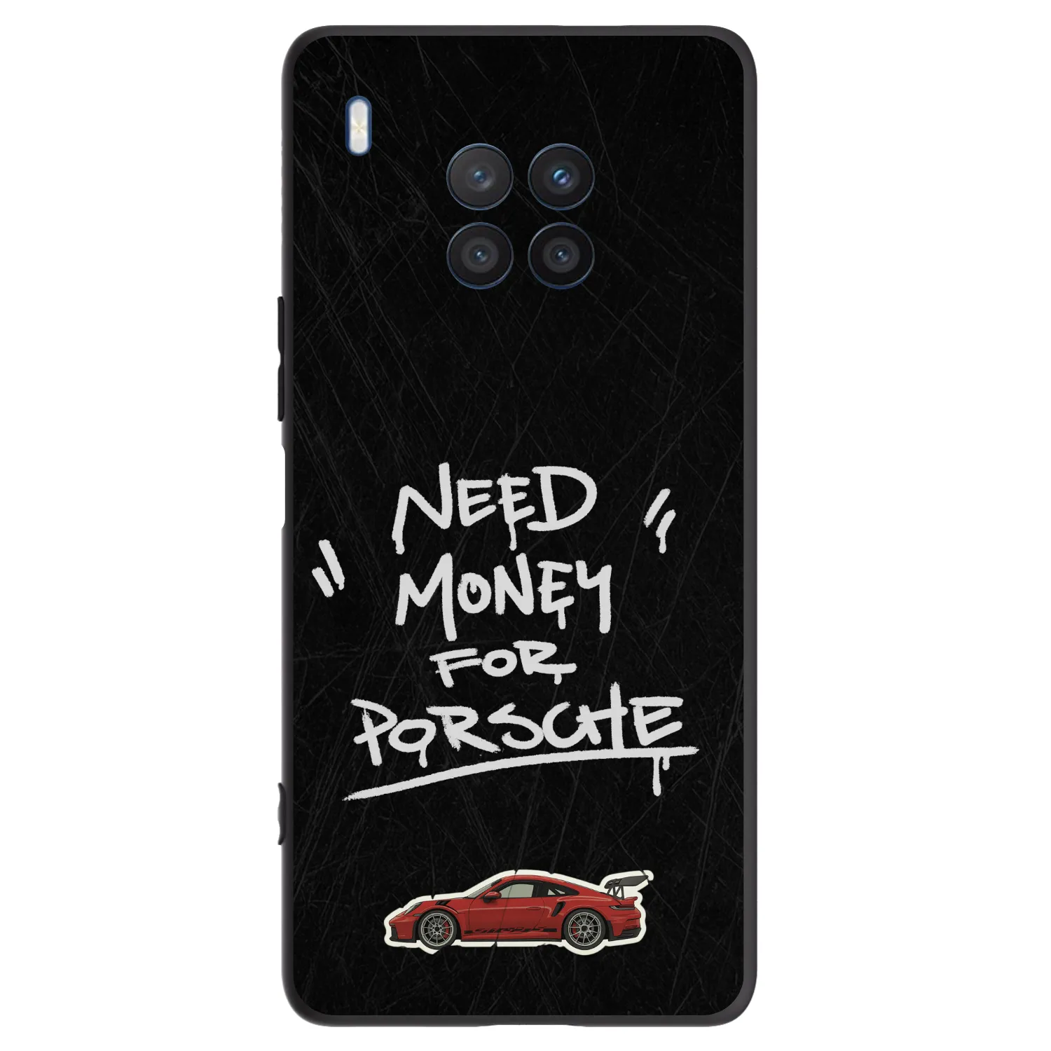 Picasee silikonový černý obal pro Honor 50 Lite - Dark Racer