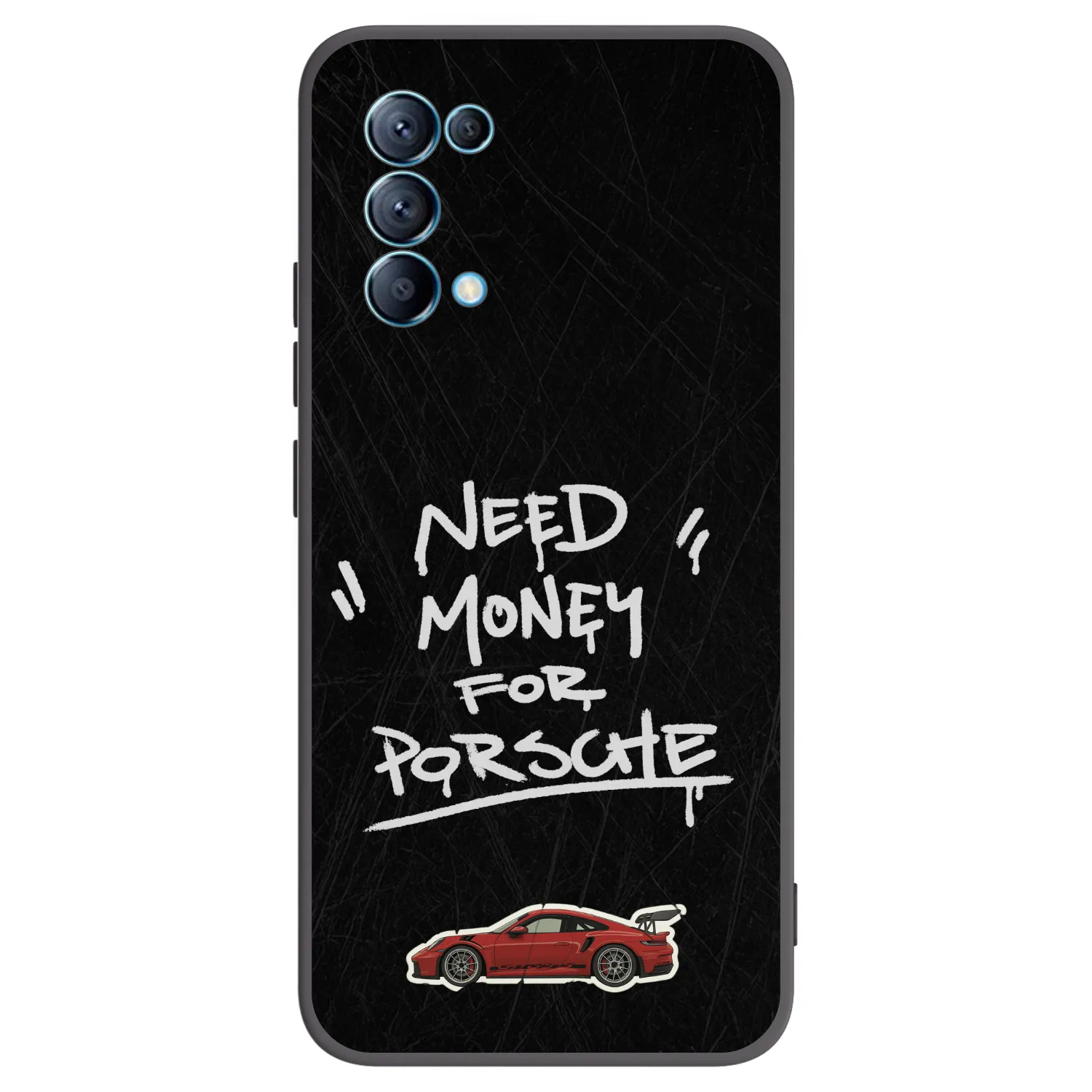 Picasee silikonový černý obal pro OPPO Reno 5 5G - Dark Racer