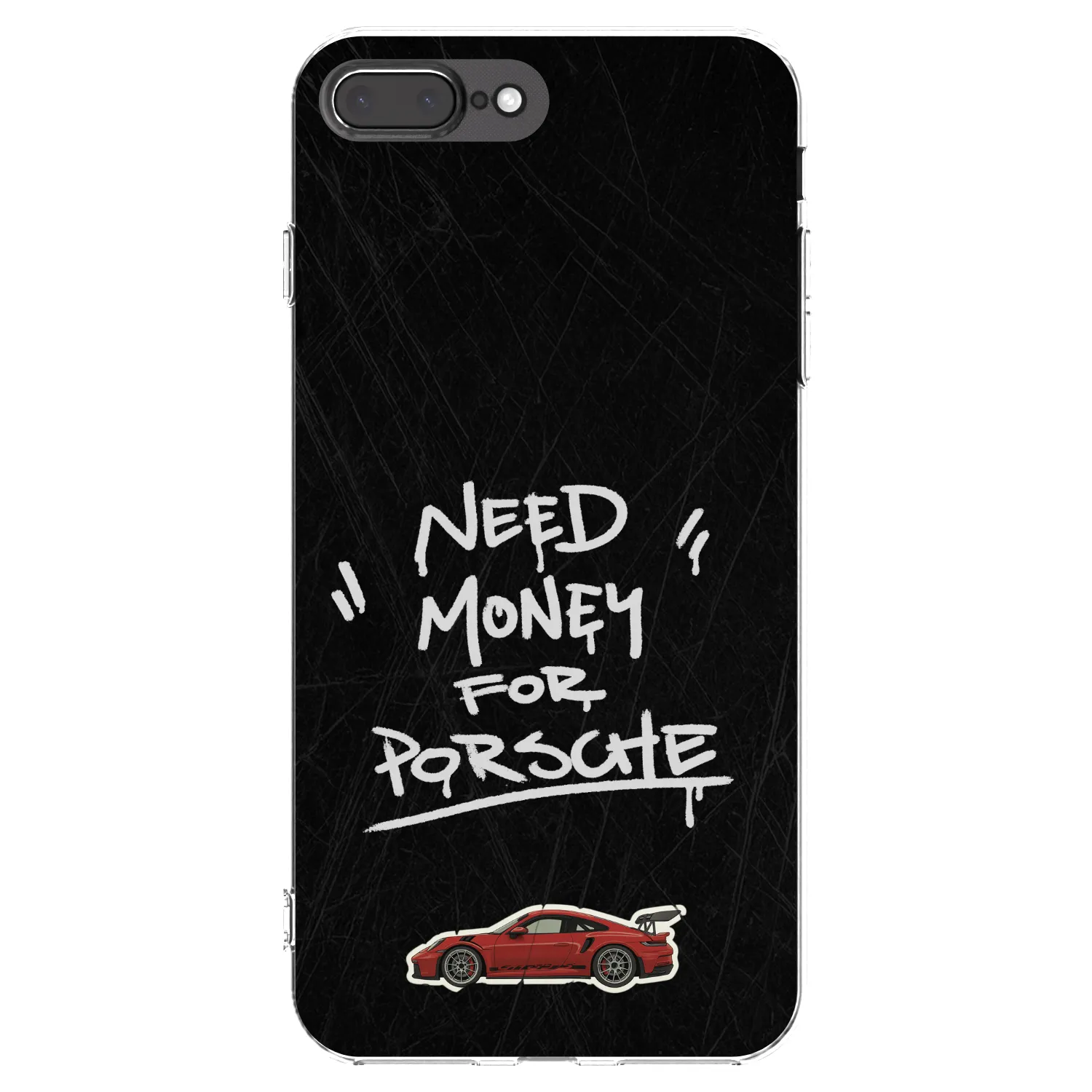 Picasee silikonový průhledný obal pro Apple iPhone 8 Plus - Dark Racer