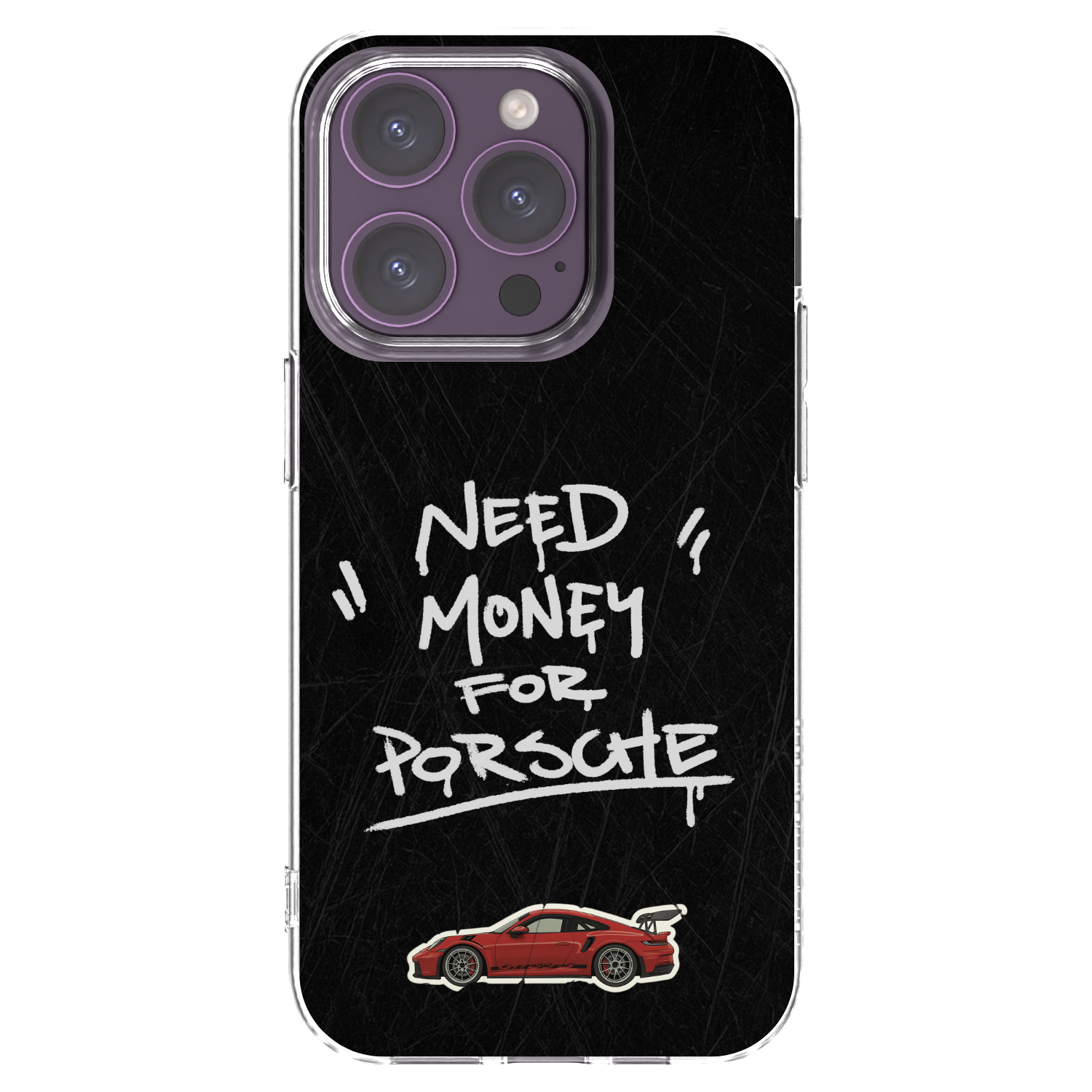Picasee silikonový průhledný obal pro Apple iPhone 14 Pro - Dark Racer
