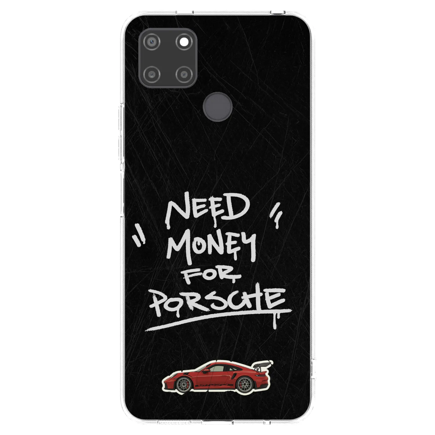 Picasee silikonový průhledný obal pro Realme C21Y - Dark Racer