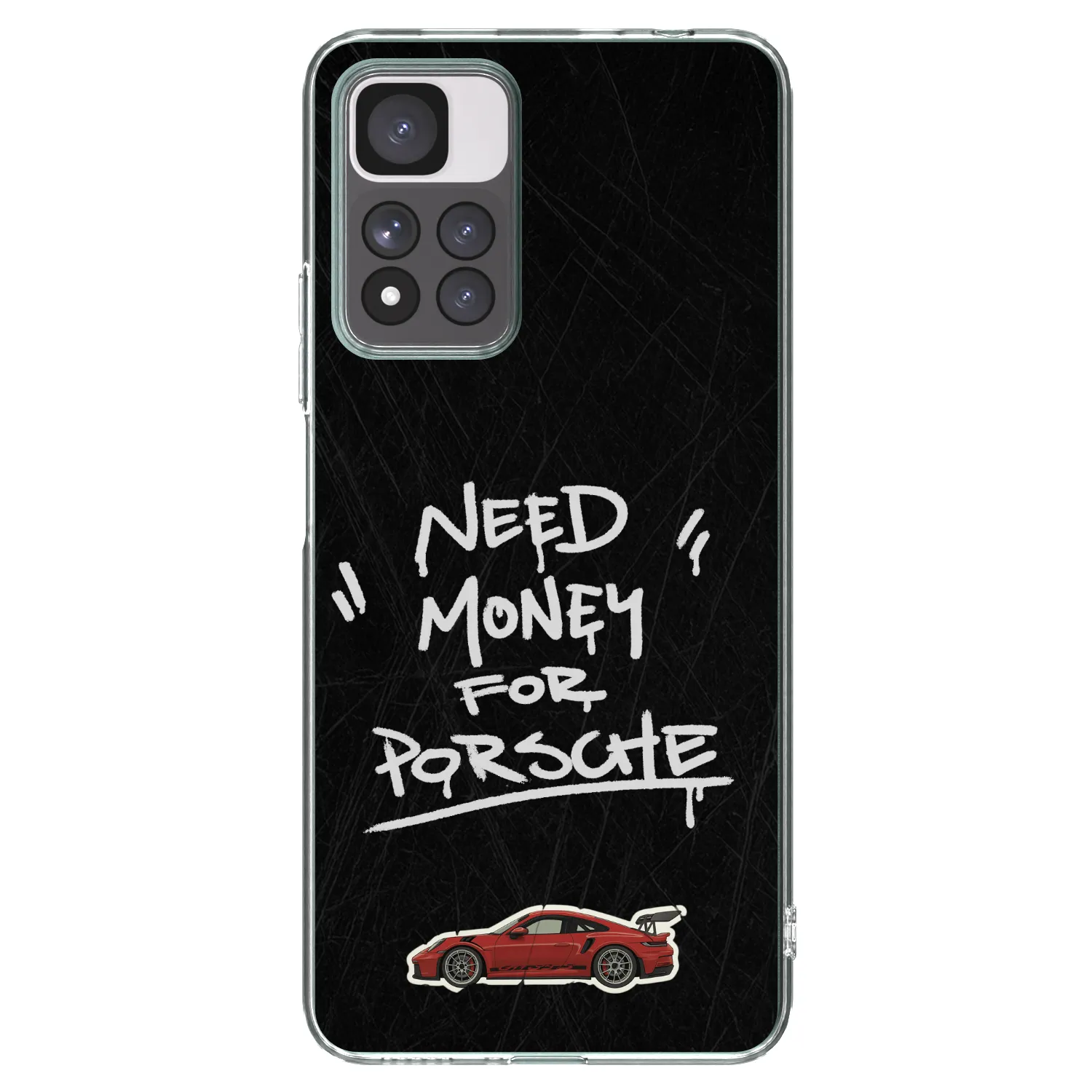 Picasee silikonový průhledný obal pro Xiaomi Redmi Note 11 Pro+ 5G - Dark Racer