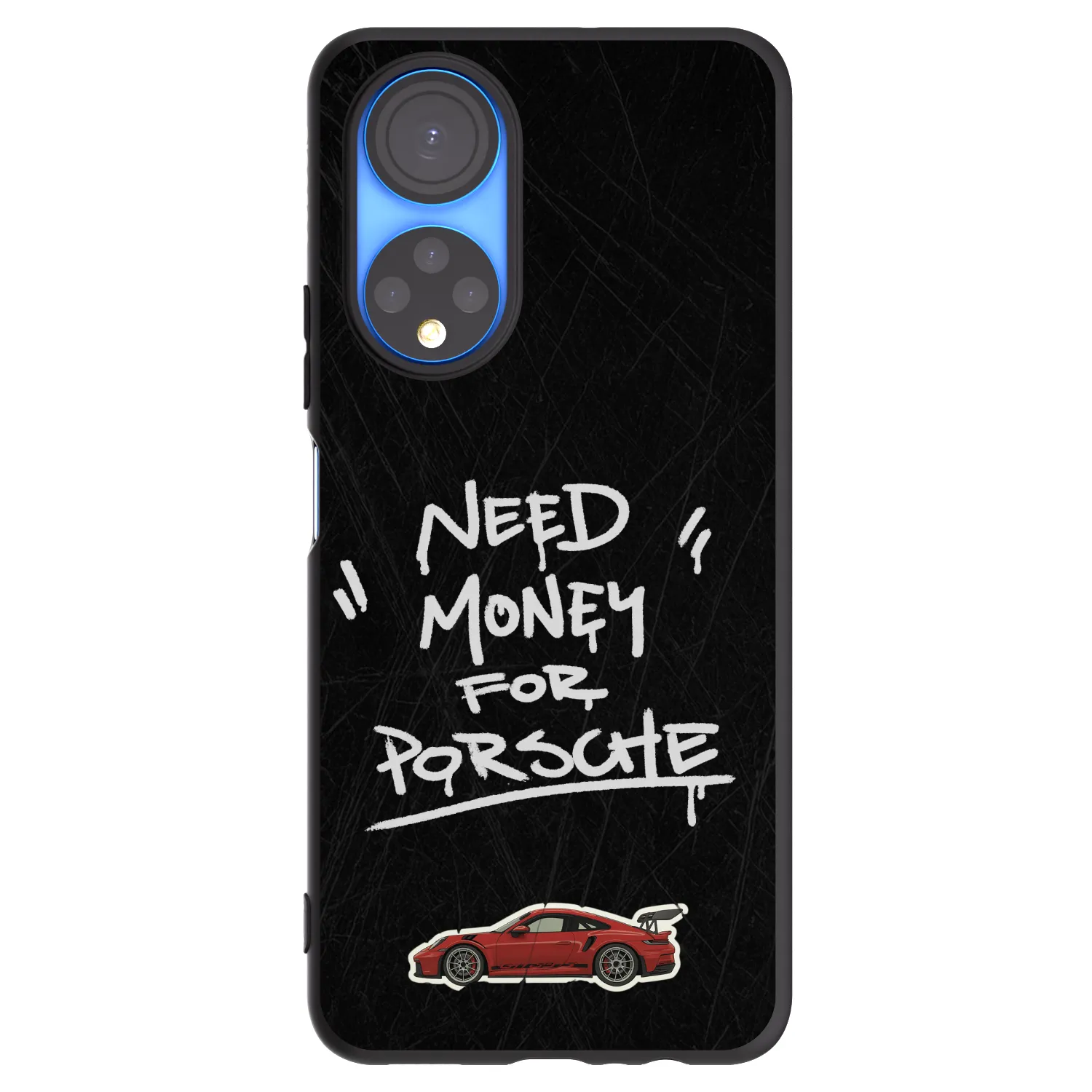 Picasee silikonový černý obal pro Honor X7 - Dark Racer