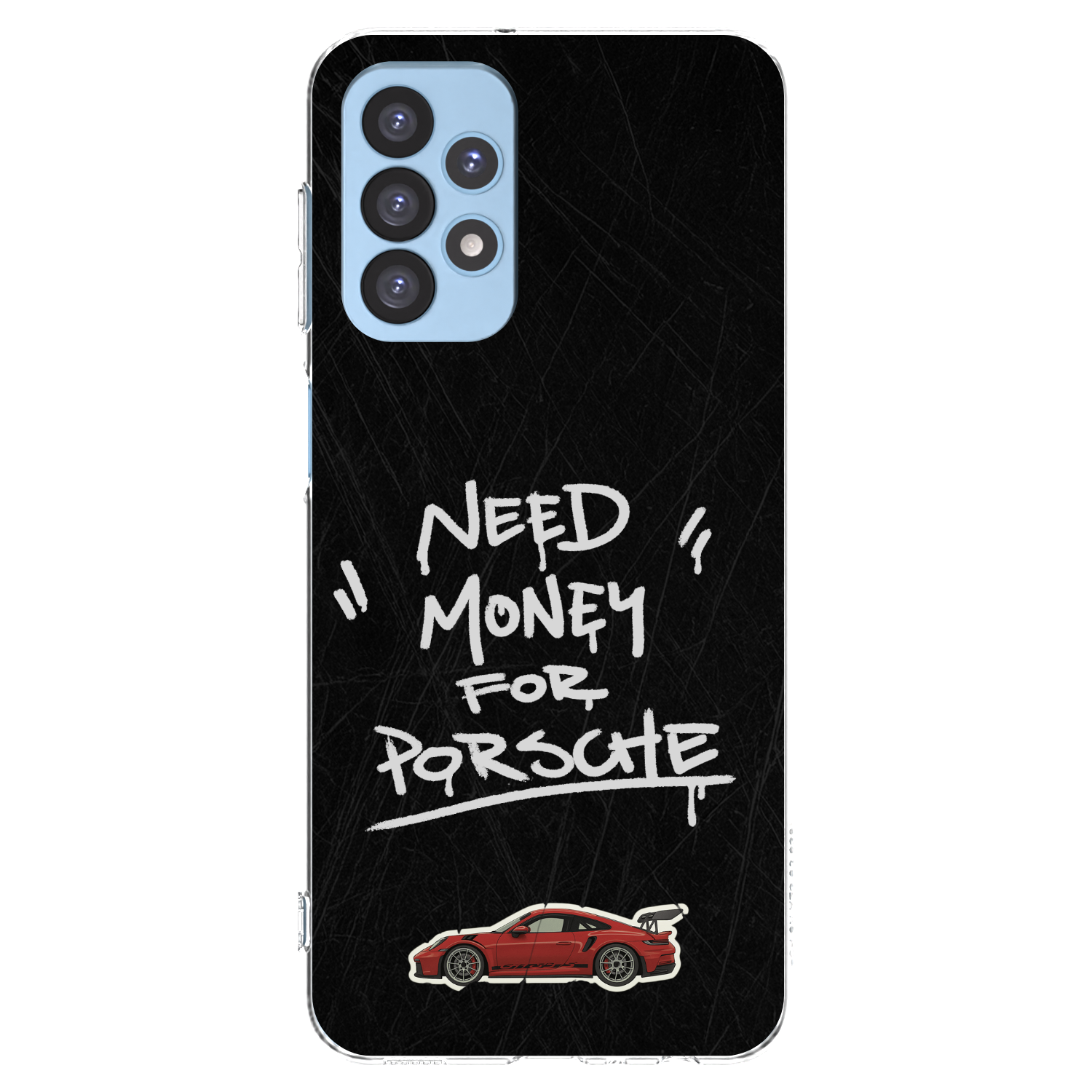 Picasee silikonový průhledný obal pro Samsung Galaxy A23 A235F 4G - Dark Racer