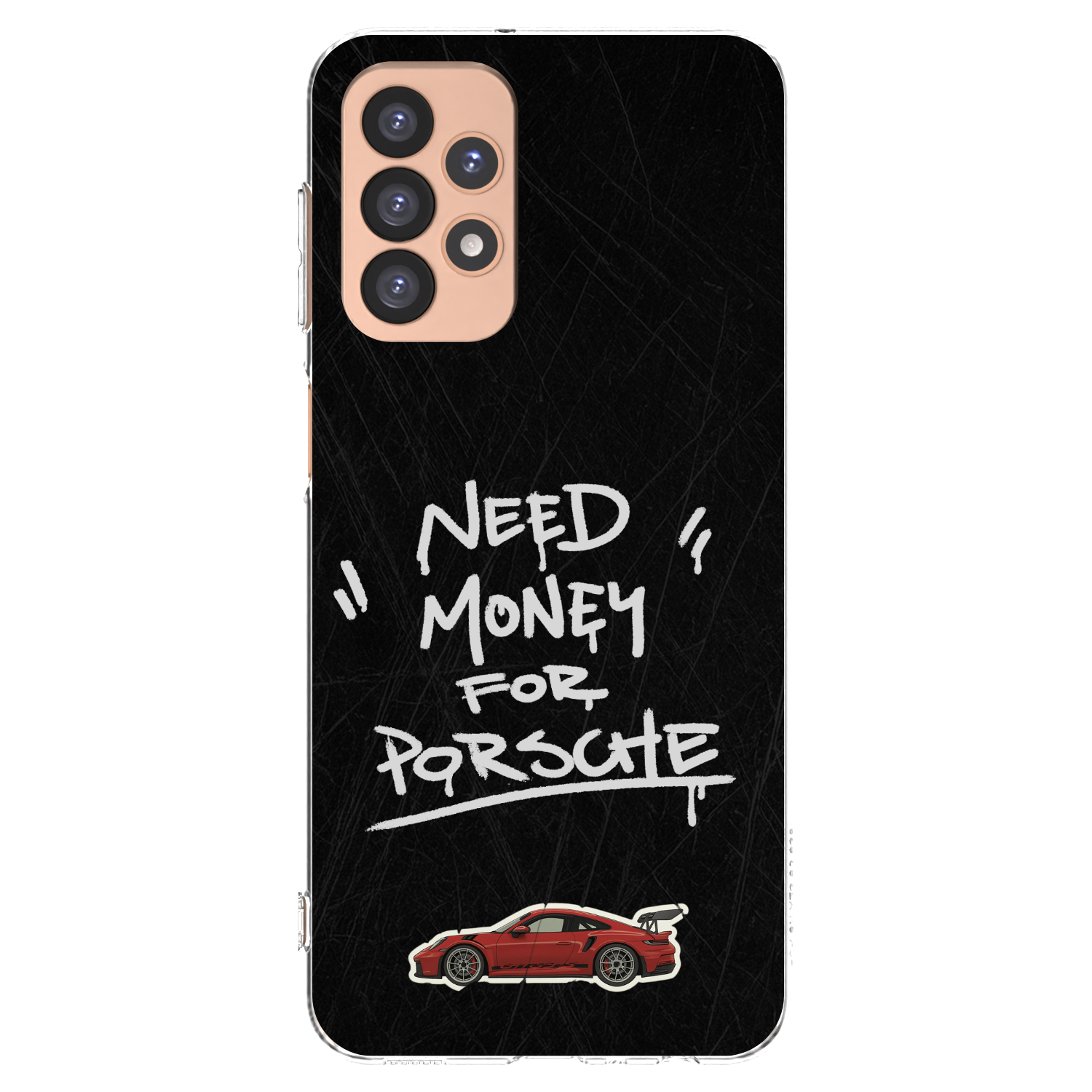 Picasee silikonový průhledný obal pro Samsung Galaxy A23 A236B 5G - Dark Racer