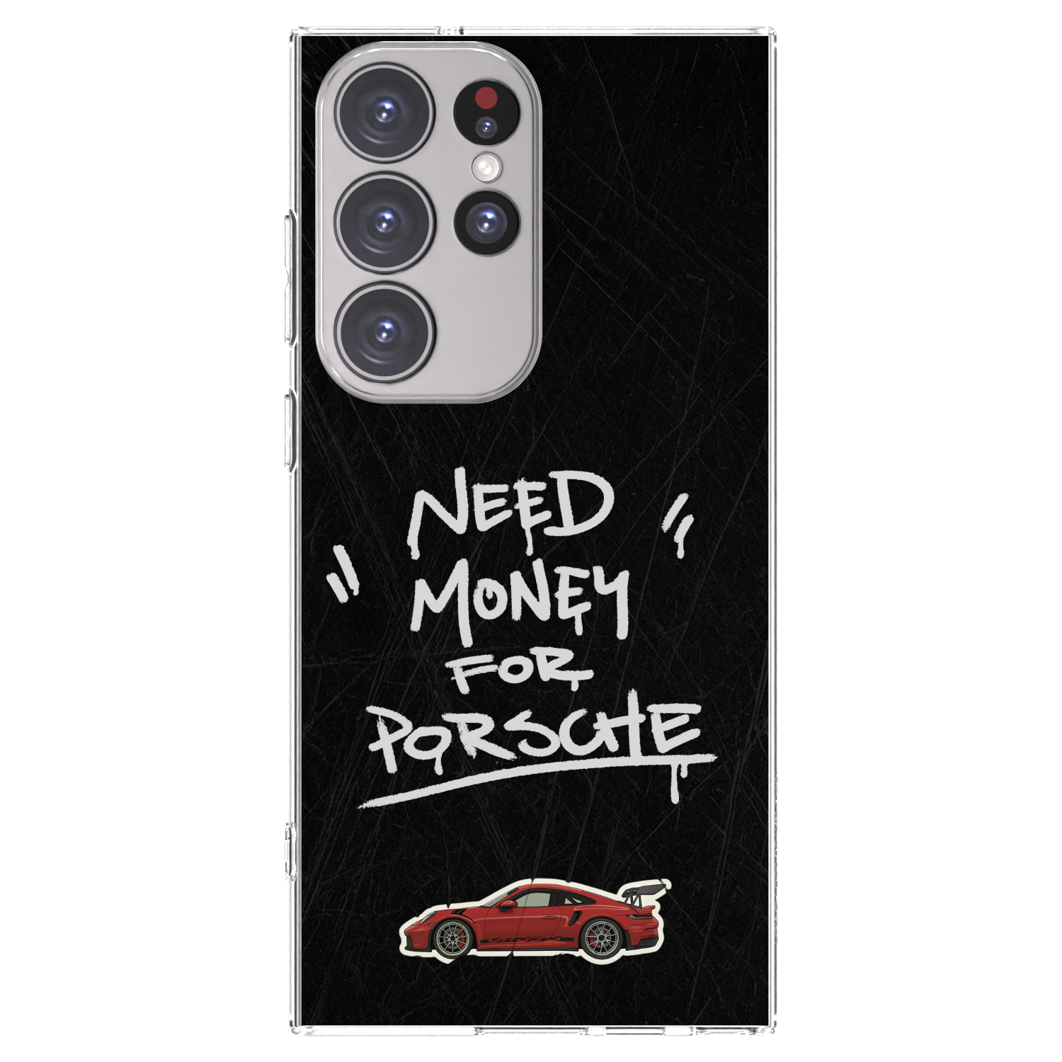 Picasee silikonový průhledný obal pro Samsung Galaxy S23 Ultra 5G - Dark Racer