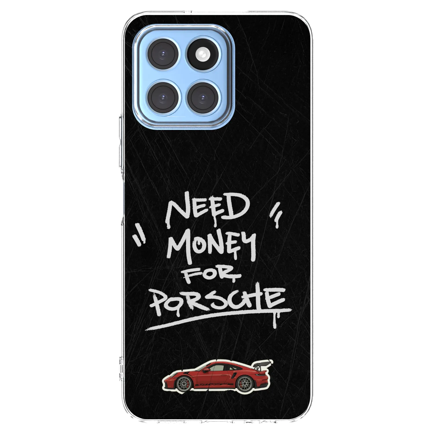 Picasee silikonový průhledný obal pro Honor X8 5G - Dark Racer