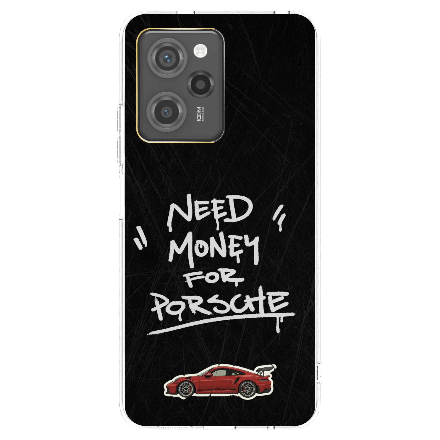 Picasee silikonový průhledný obal pro Xiaomi Poco X5 Pro - Dark Racer