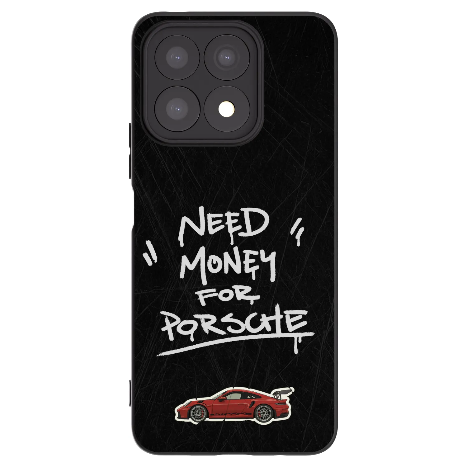 Picasee silikonový černý obal pro Honor X8a - Dark Racer