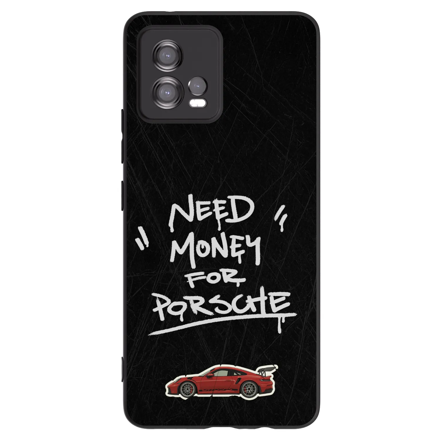 Picasee silikonový černý obal pro Motorola Moto G72 - Dark Racer