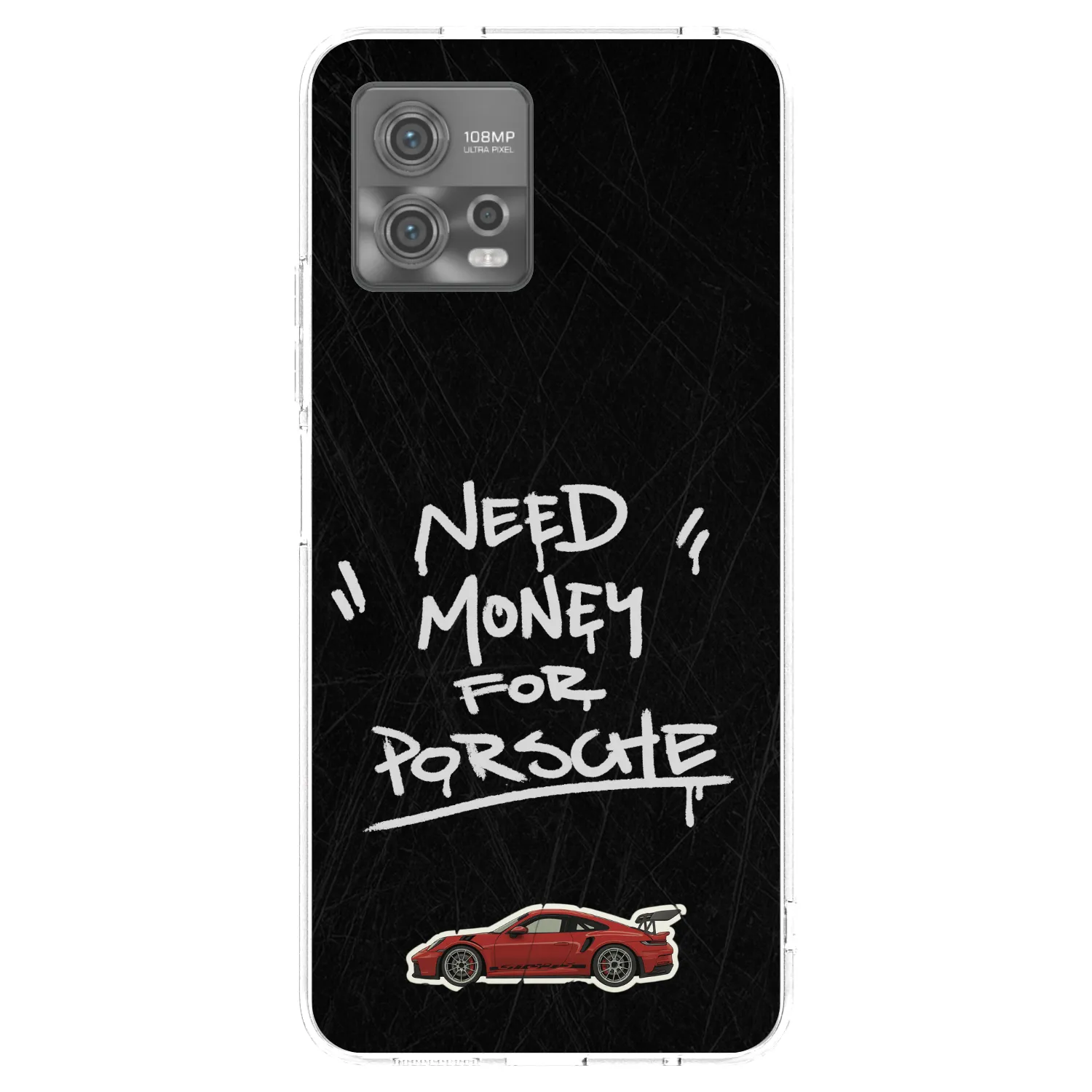 Picasee silikonový průhledný obal pro Motorola Moto G72 - Dark Racer