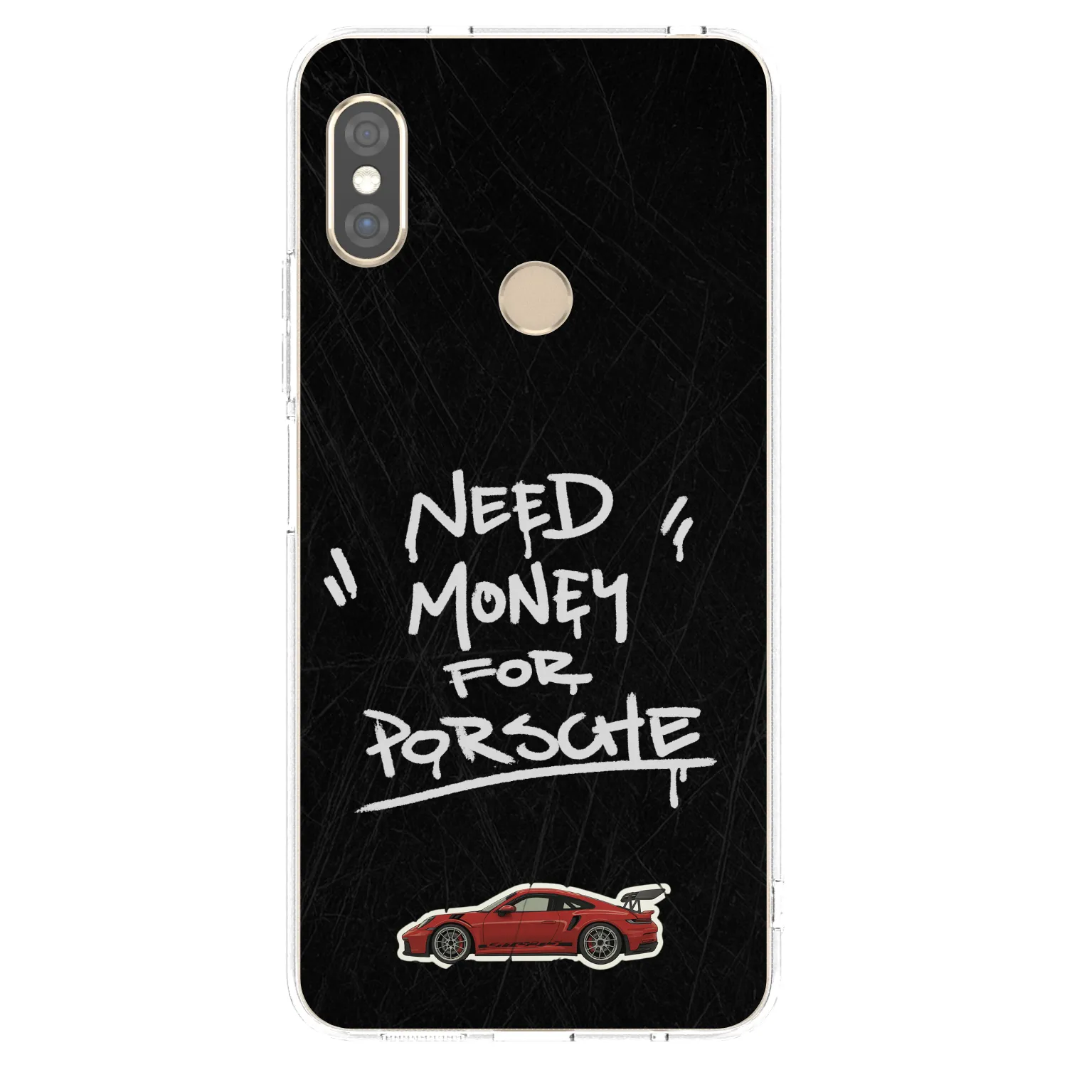 Picasee silikonový průhledný obal pro Xiaomi Redmi Note 5 Global - Dark Racer