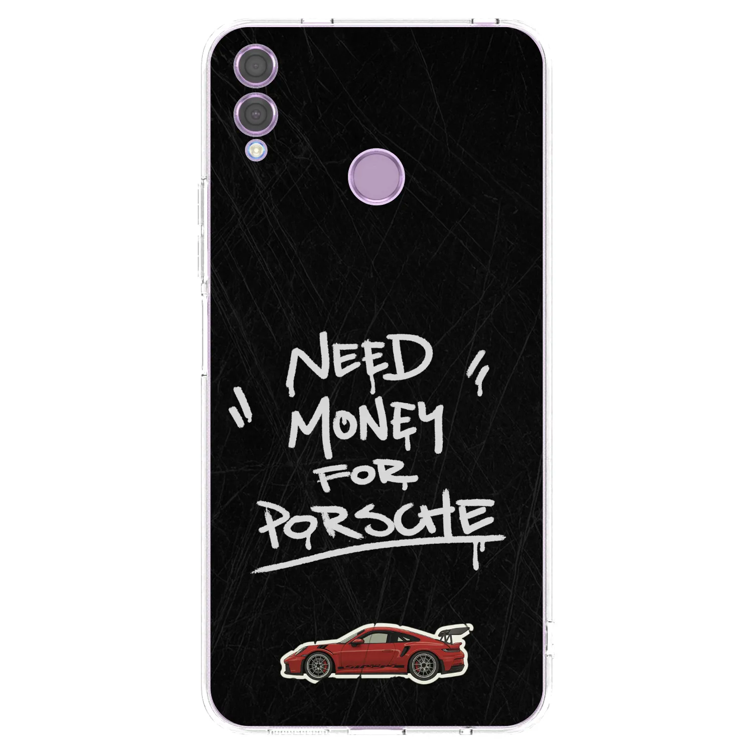 Picasee silikonový průhledný obal pro Honor 8X - Dark Racer