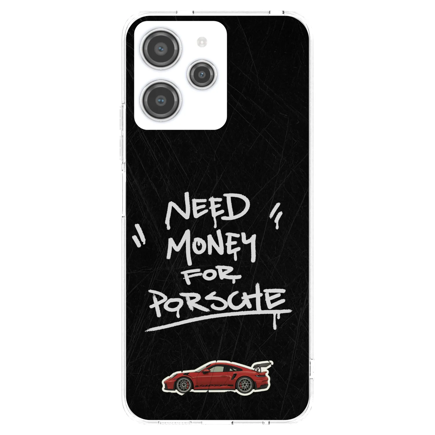 Picasee silikonový průhledný obal pro Xiaomi Redmi 12 4G - Dark Racer