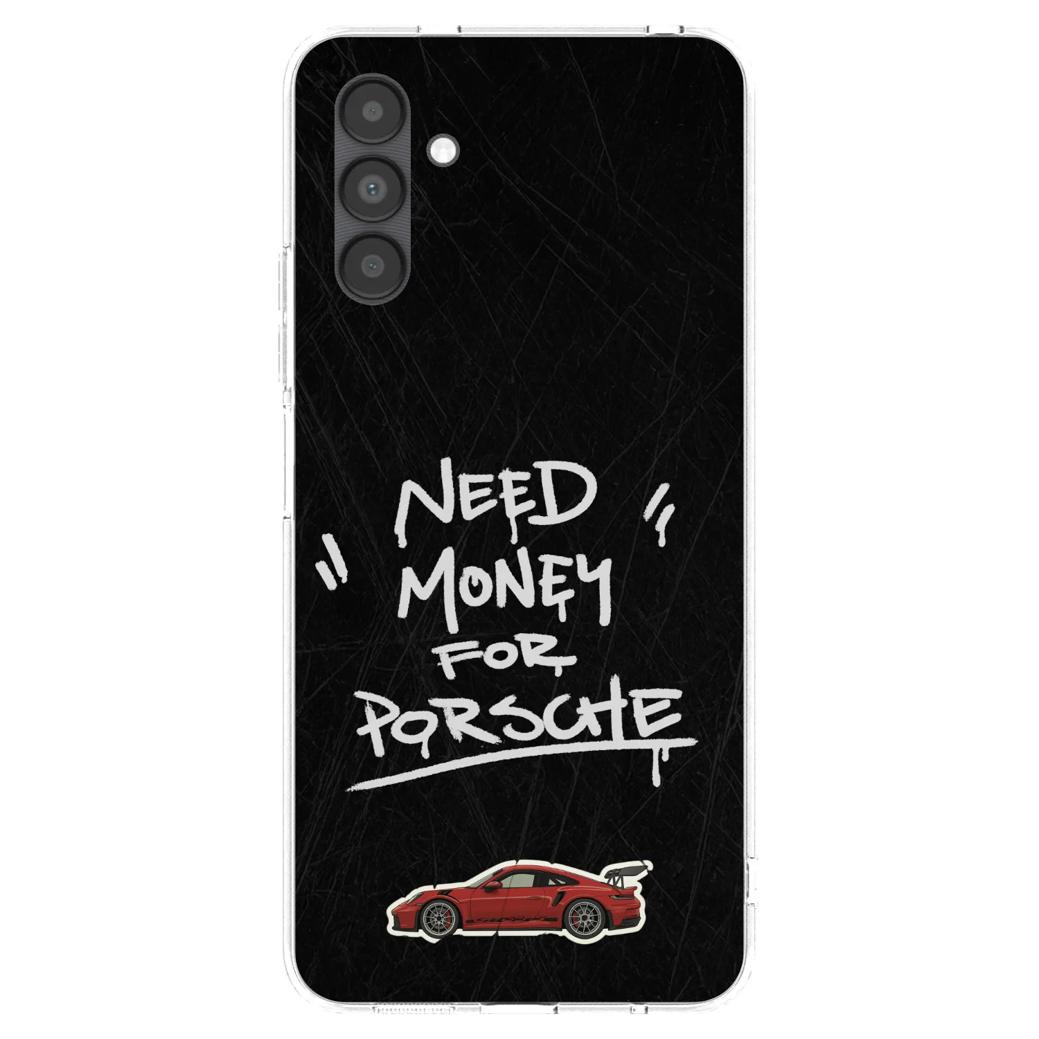 Picasee silikonový průhledný obal pro Samsung Galaxy A04s A047F - Dark Racer