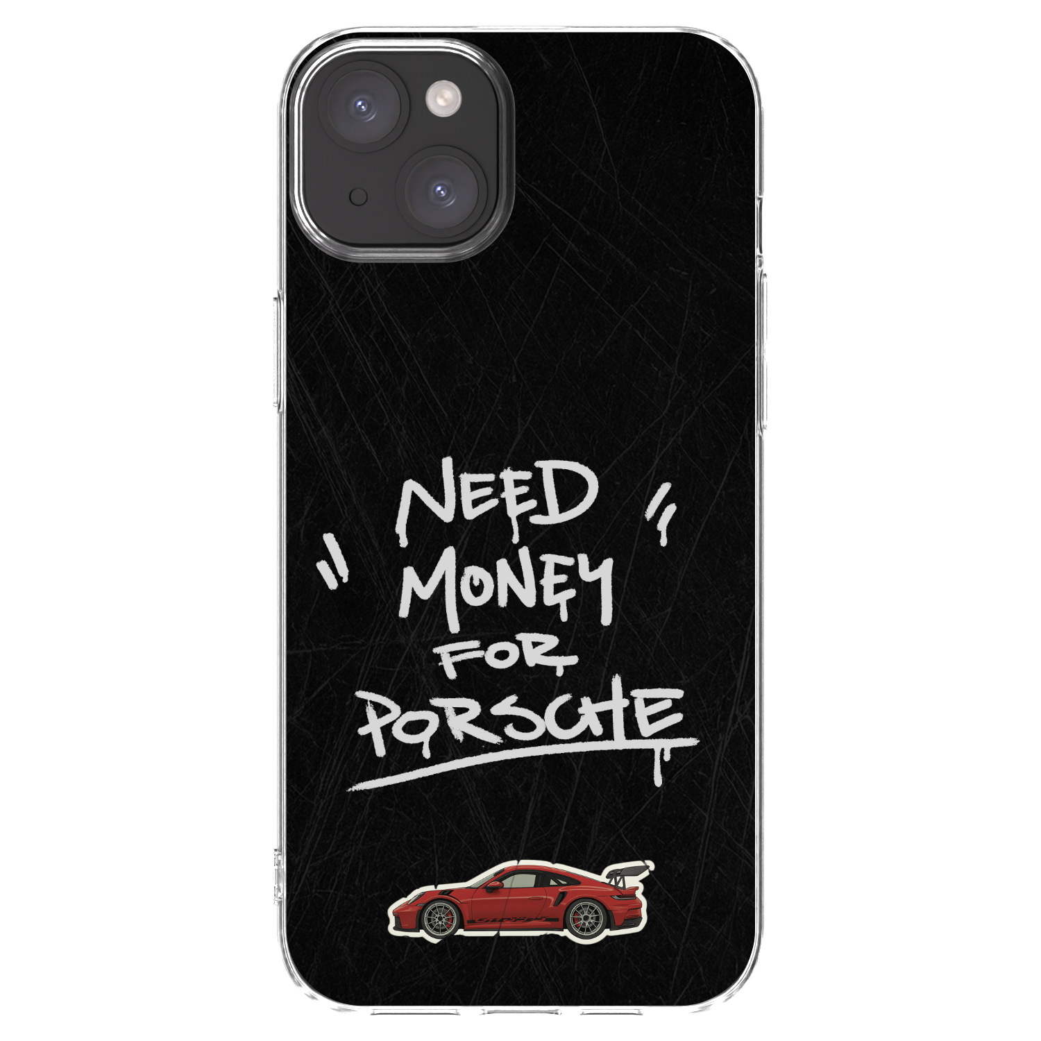 Picasee silikonový průhledný obal pro Apple iPhone 15 Plus - Dark Racer