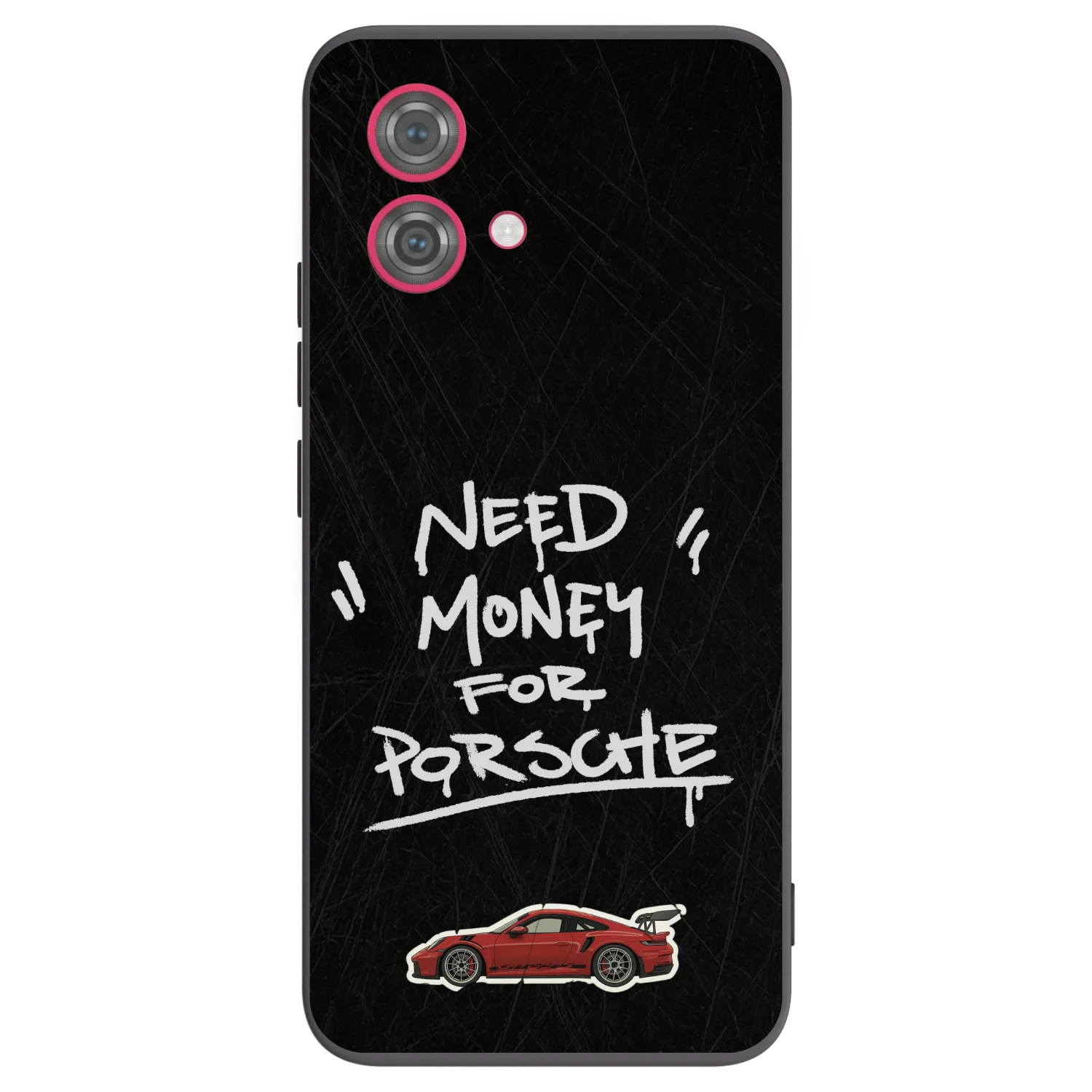 Picasee silikonový černý obal pro Motorola Moto G84 5G - Dark Racer
