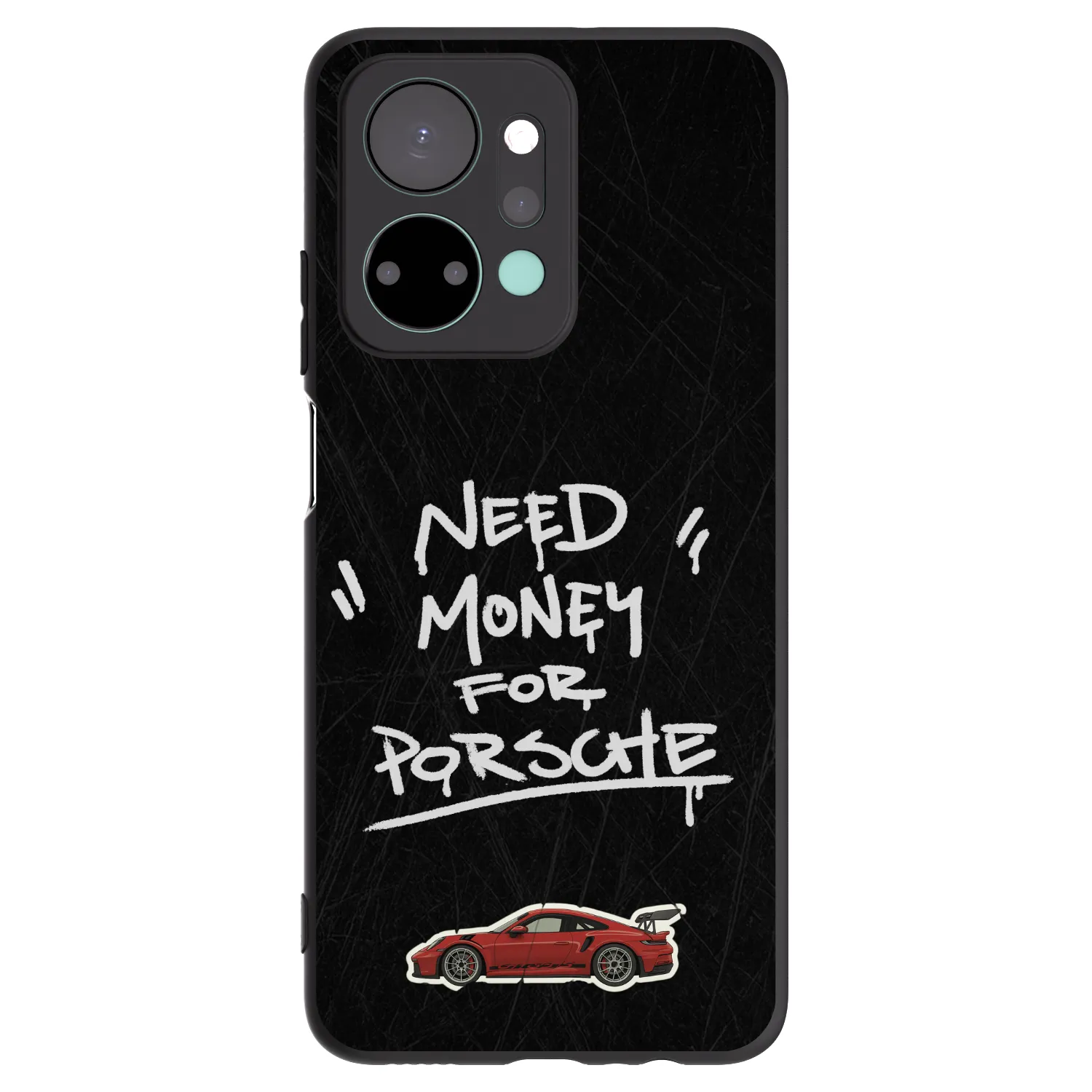Picasee silikonový černý obal pro Honor X7a - Dark Racer
