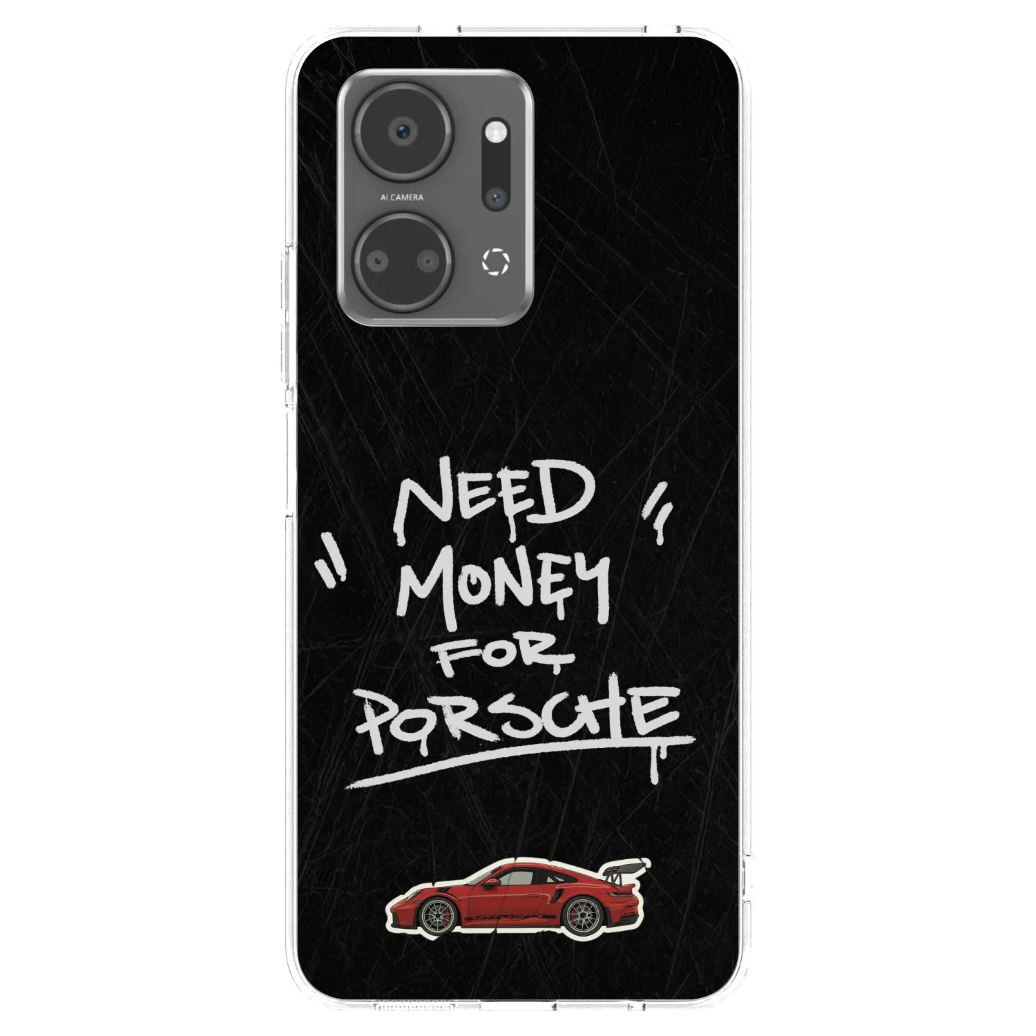 Picasee silikonový průhledný obal pro Honor X7a - Dark Racer