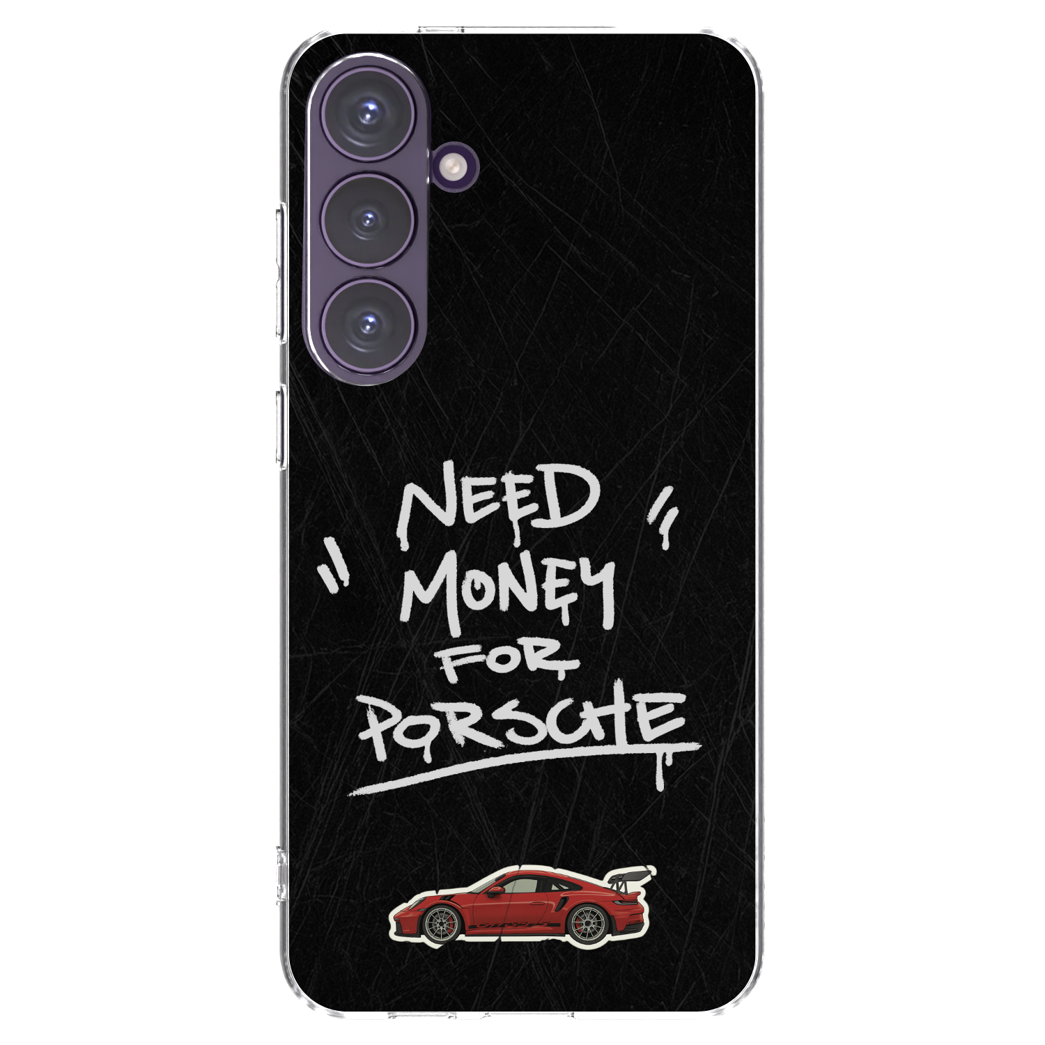 Picasee silikonový průhledný obal pro Samsung Galaxy S24+ S926B 5G - Dark Racer