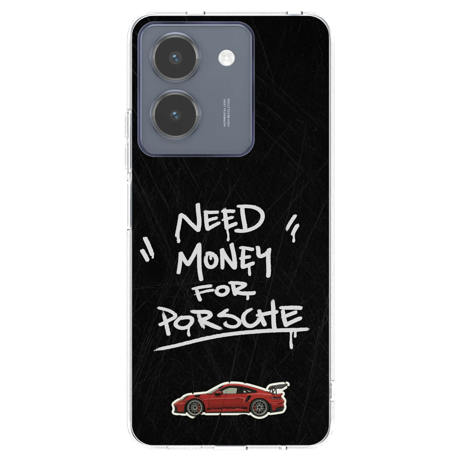 Picasee silikonový průhledný obal pro Vivo Y36 4G - Dark Racer