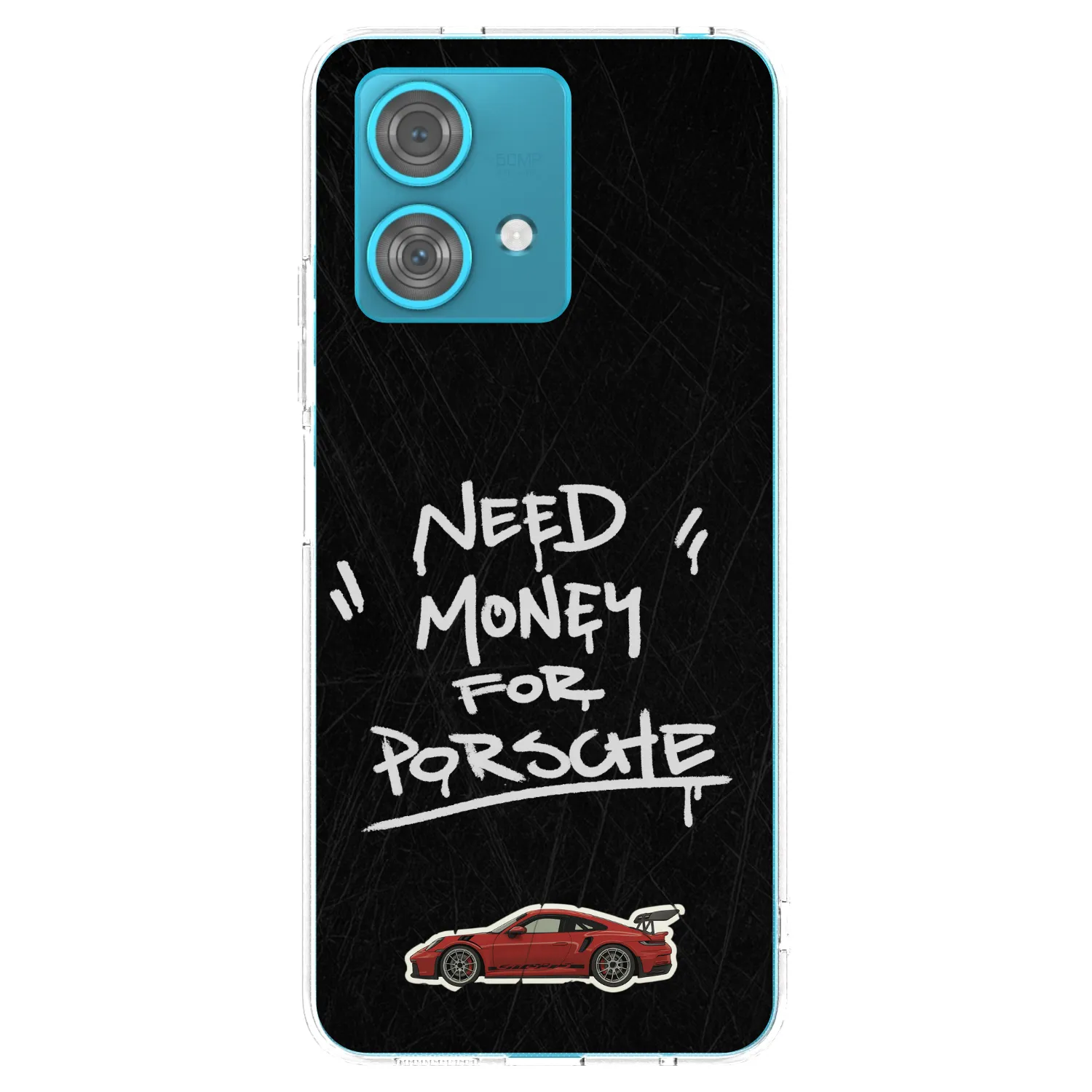 Picasee silikonový průhledný obal pro Motorola Edge 40 Neo - Dark Racer