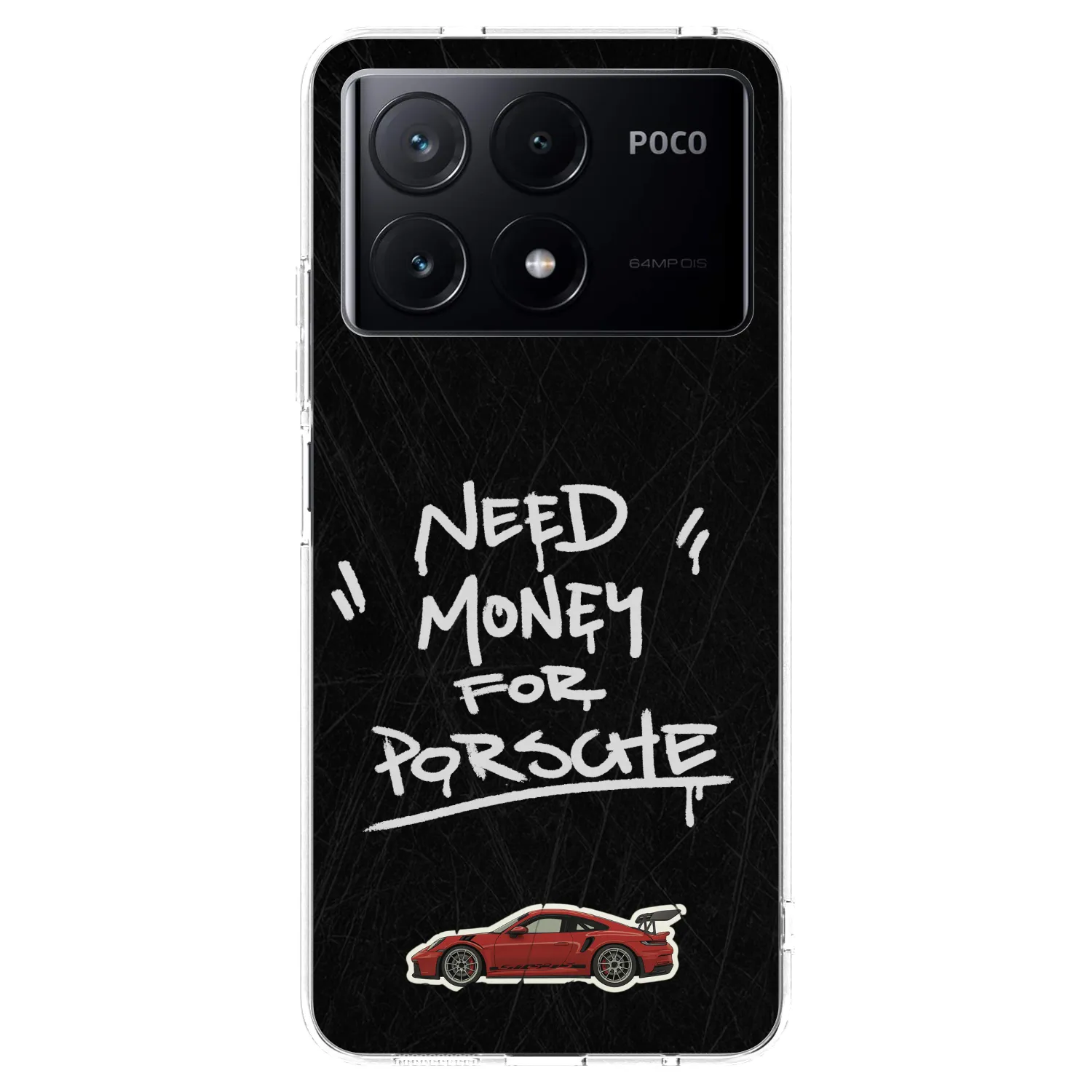 Picasee silikonový průhledný obal pro Xiaomi Poco X6 Pro - Dark Racer