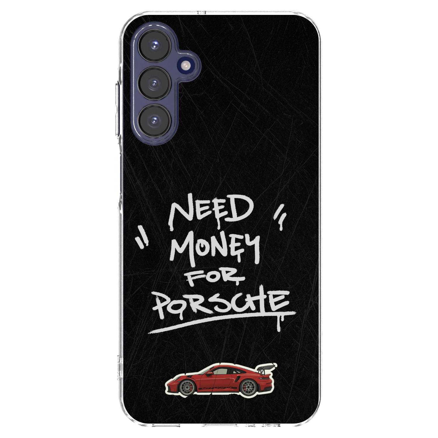 Picasee silikonový průhledný obal pro Samsung Galaxy A15 A155F 4G - Dark Racer